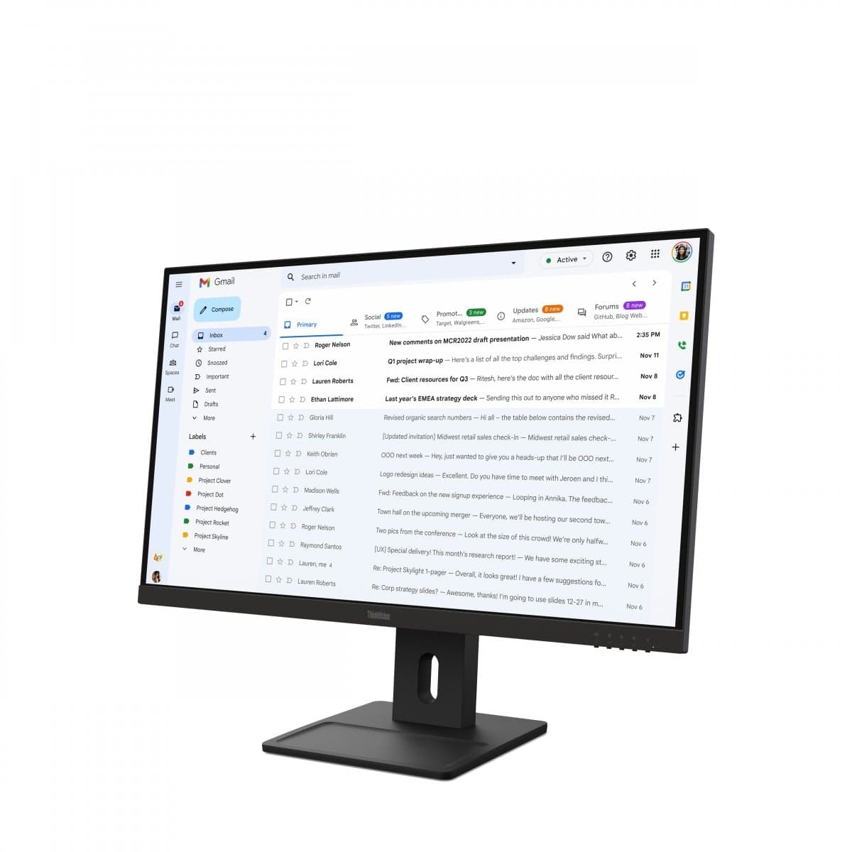Lenovo ThinkVision E27-40 Monitor, miniatura 3