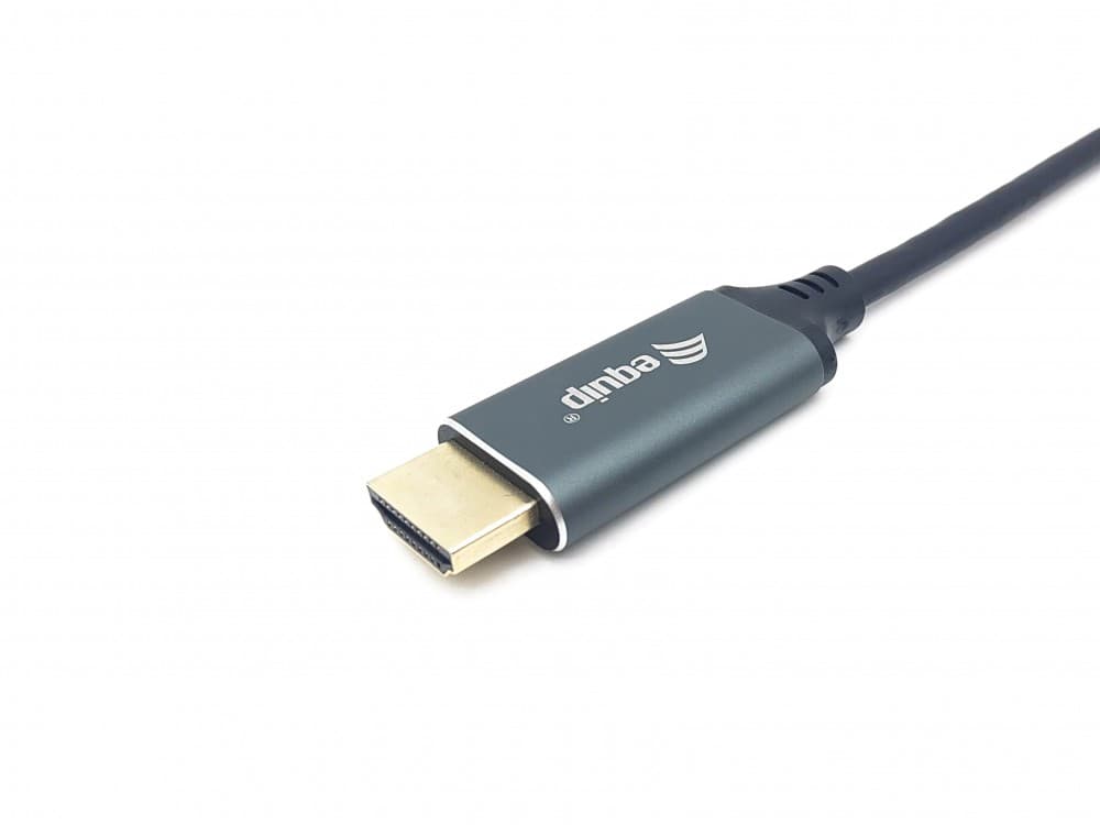 EQUIP CABO USB-C TO HDMI M/M 4K/60HZ ALUMINUM SHELL 3.0MT, miniatura 2