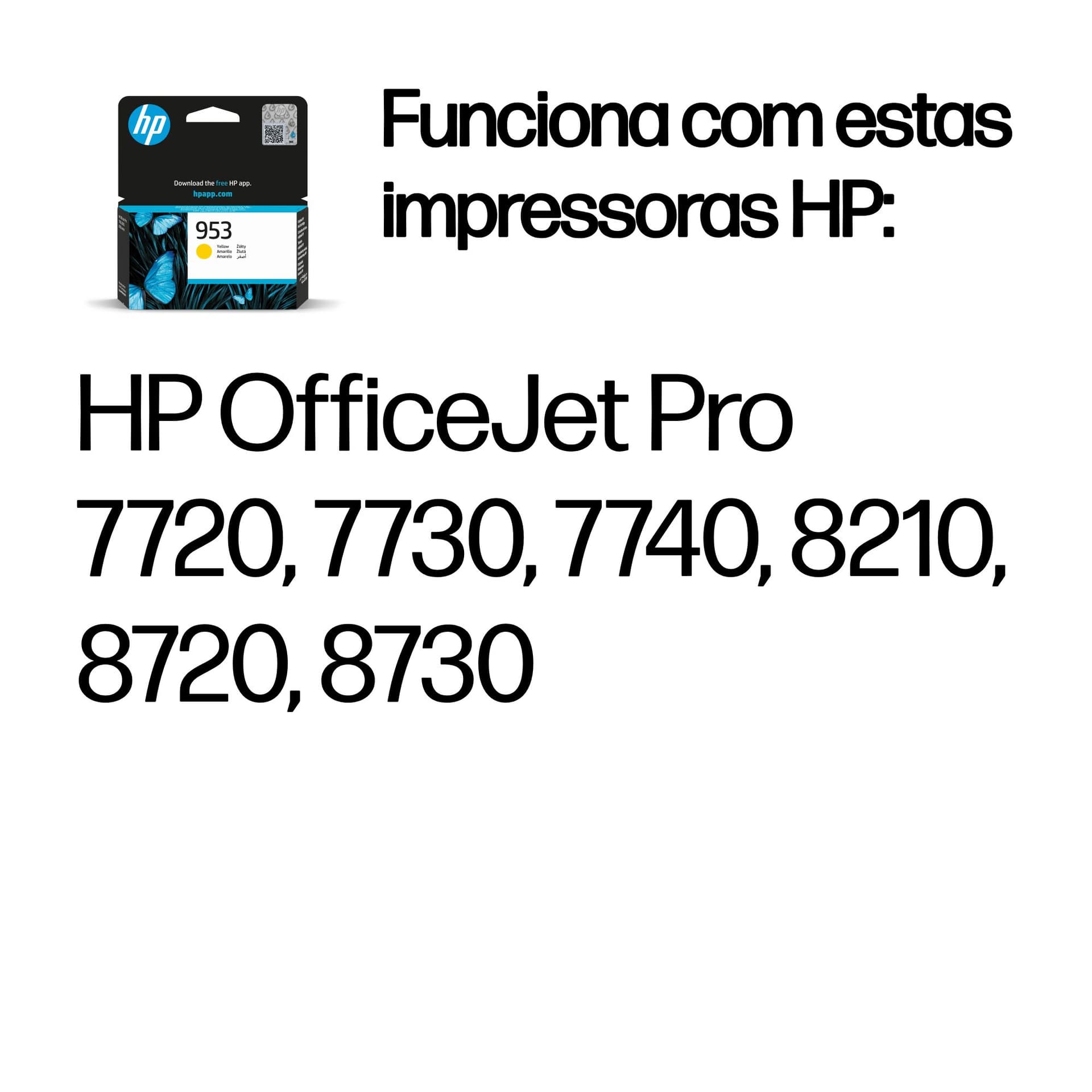 HP Tinteiro original 953 Amarelo, miniatura 2