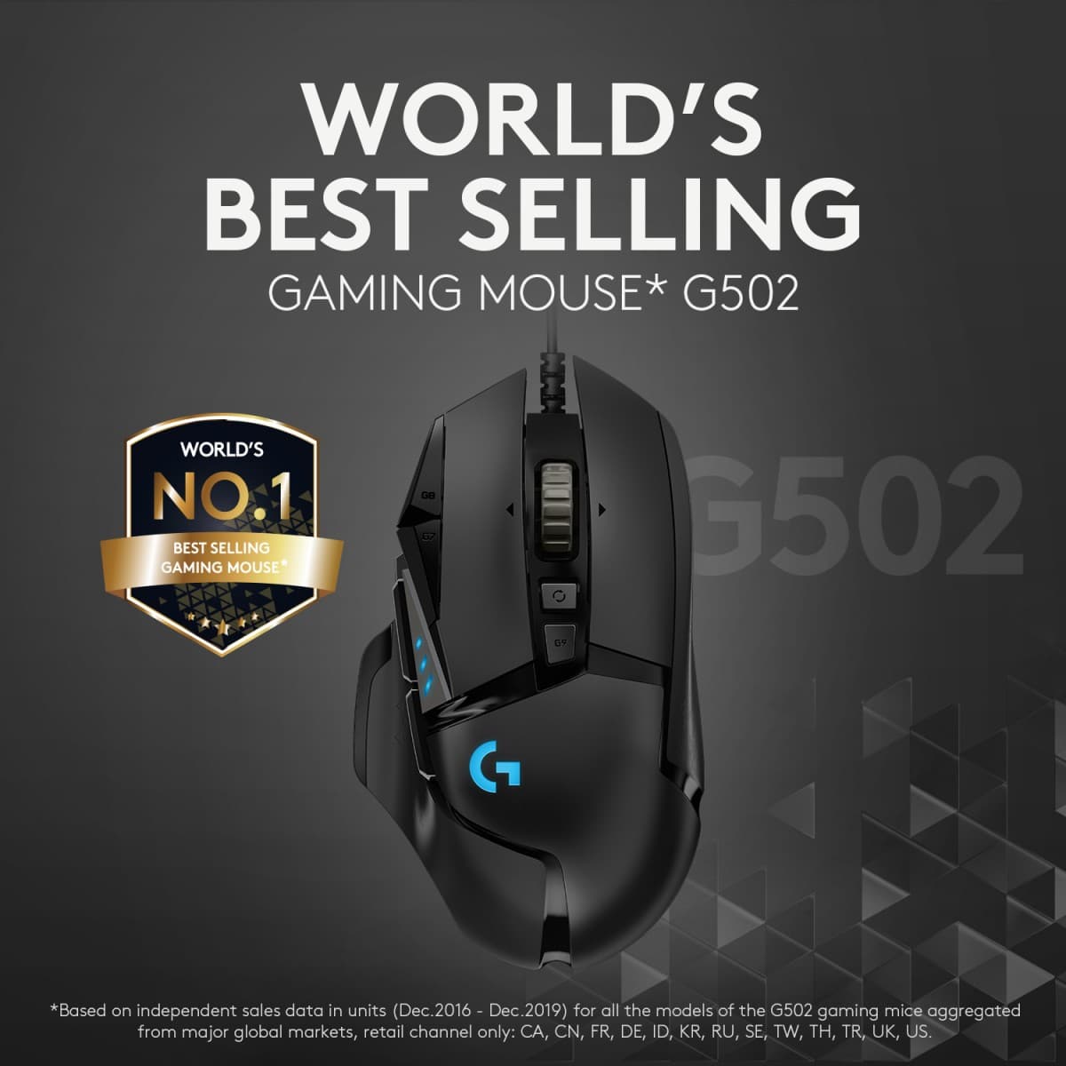 Logitech Gaming Mouse G502 (Hero) - Rato - óptico - 11 botões - com cabo - USB, miniatura 10