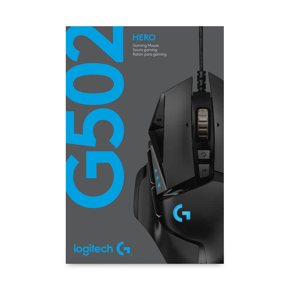 Logitech Gaming Mouse G502 (Hero) - Rato - óptico - 11 botões - com cabo - USB, miniatura 10
