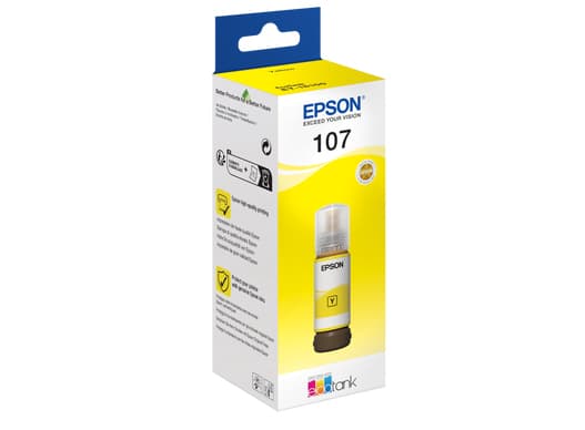 Epson Garrafa de tinta Amarelo EcoTank 107, miniatura 9