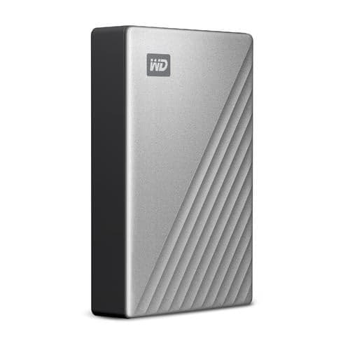 WD My Passport Ultra WDBFTM0040BSL - Disco rígido - encriptado - 4 TB - externa (portátil) - USB 3.0 (USB C conector) - 256-bits AES - prata, miniatura 2