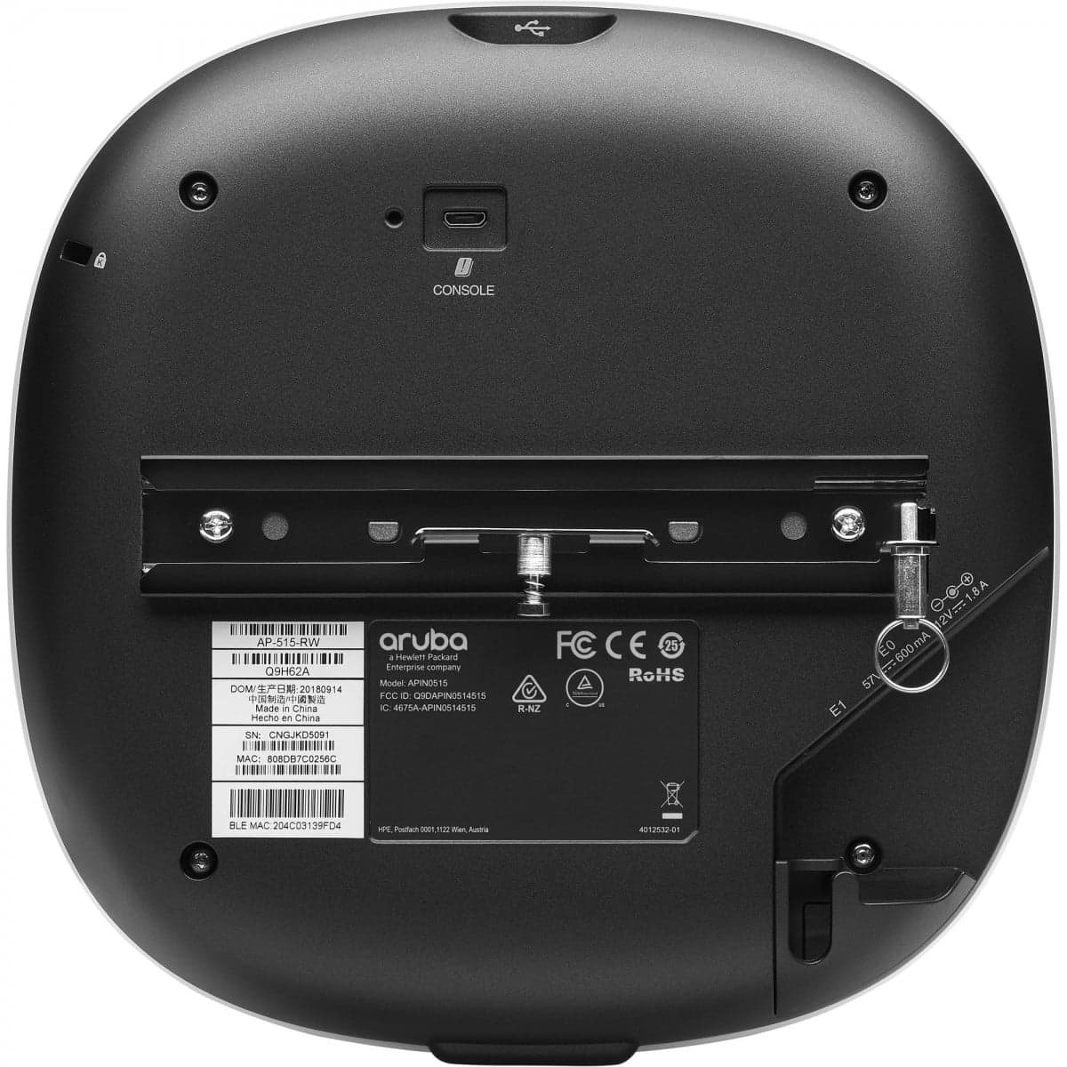 HPE Aruba AP-515 (RW) - Ponto de acesso sem fios - Bluetooth, Wi-Fi 6 - 2.4 GHz, 5 GHz - no tecto, miniatura 2