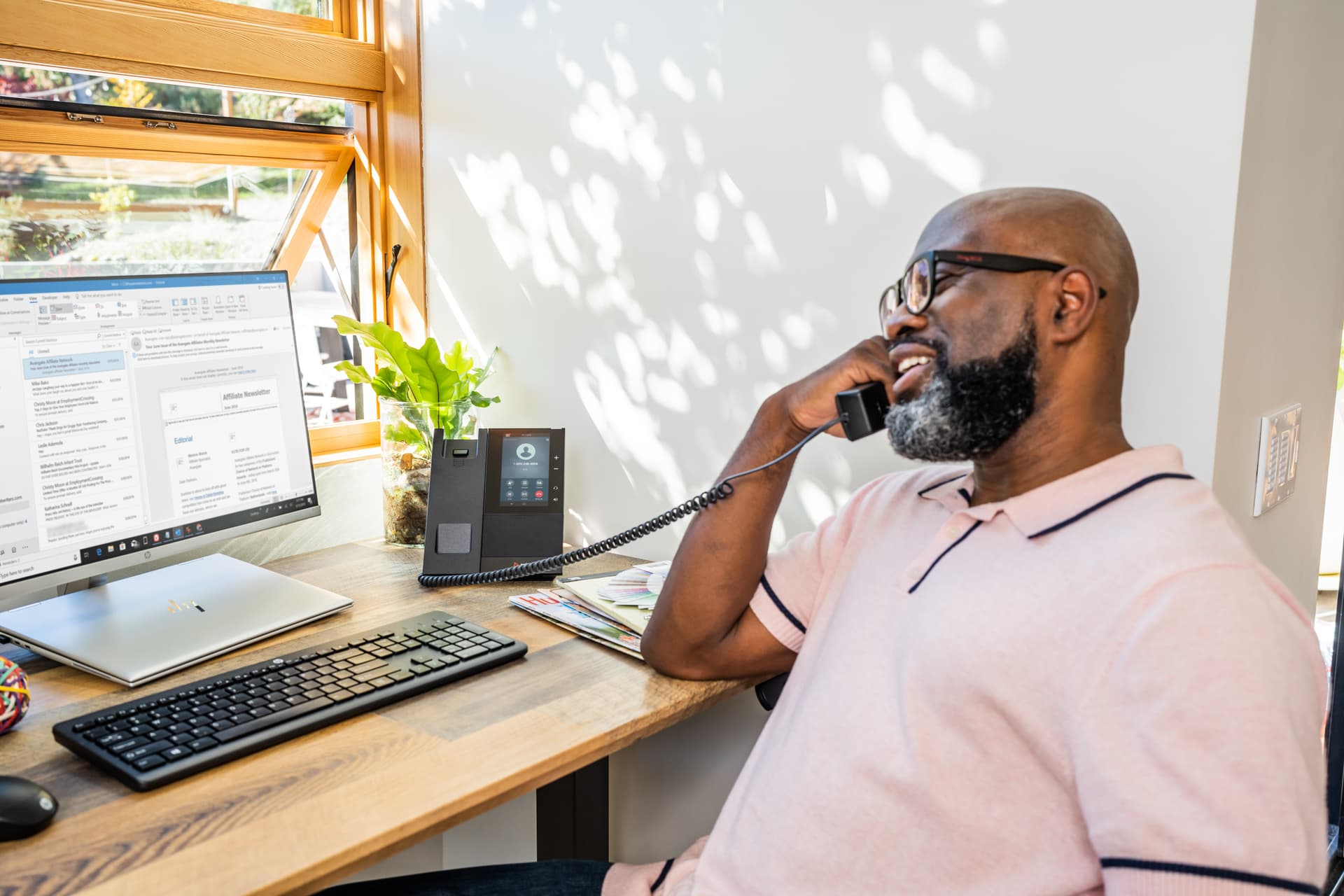 HP Poly Telefone Multimédia Empresarial Poly CCX 505 para Microsoft Teams com PoE, miniatura 2