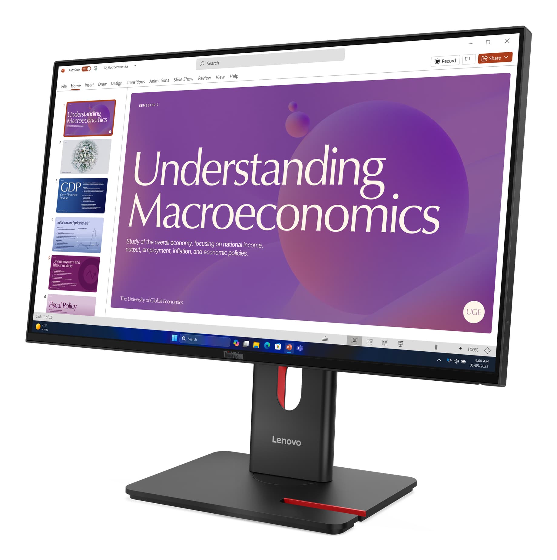 Lenovo ThinkVision T24D-40 Monitor, miniatura 3