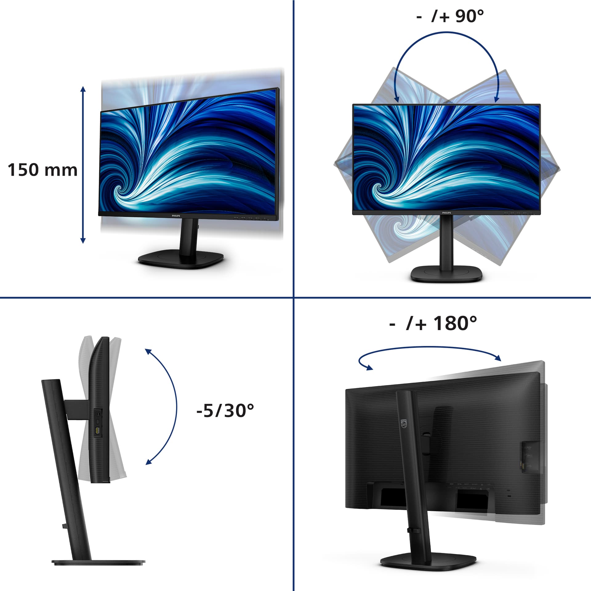 Philips 24B2U3601, miniatura 3