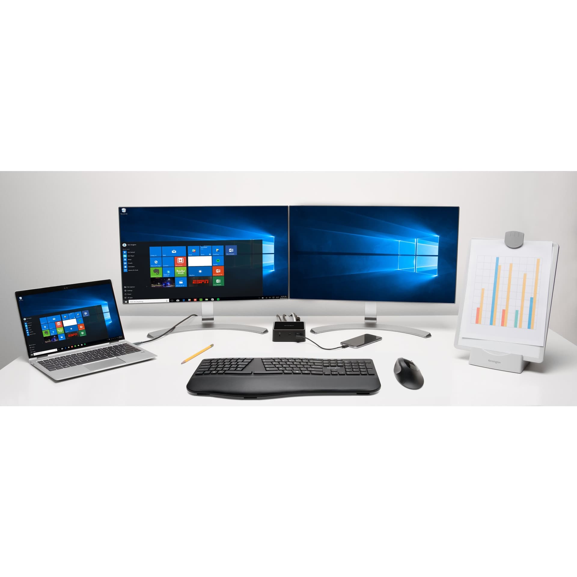 Kensington K:ProFit Ergo Wireless Mse bk, miniatura 4