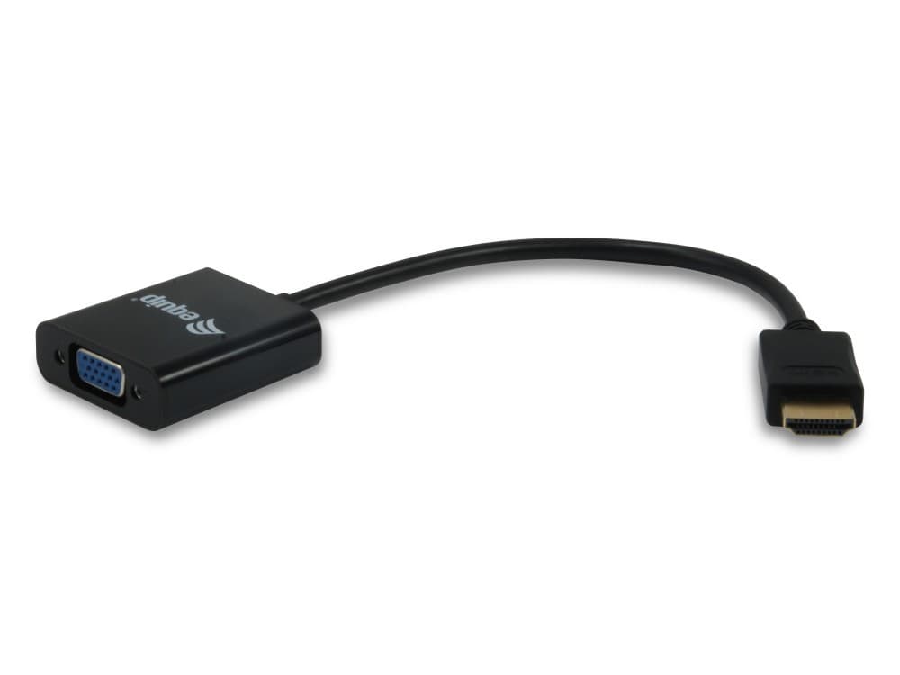 EQUIP ADAPTADOR HDMI PARA VGA C/ AUDIO JACK 3.5 OUT M/F, miniatura 2