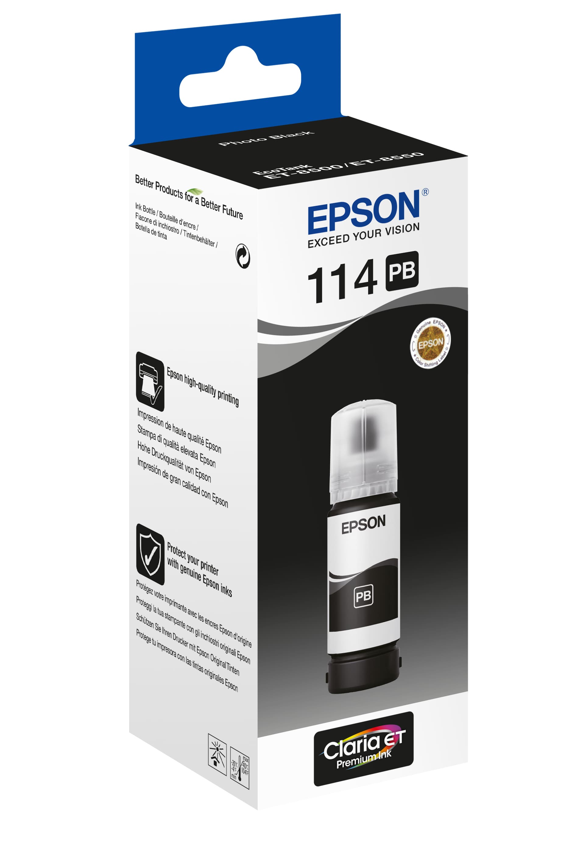 Epson 114 EcoTank Photo Black ink bottle, miniatura 5
