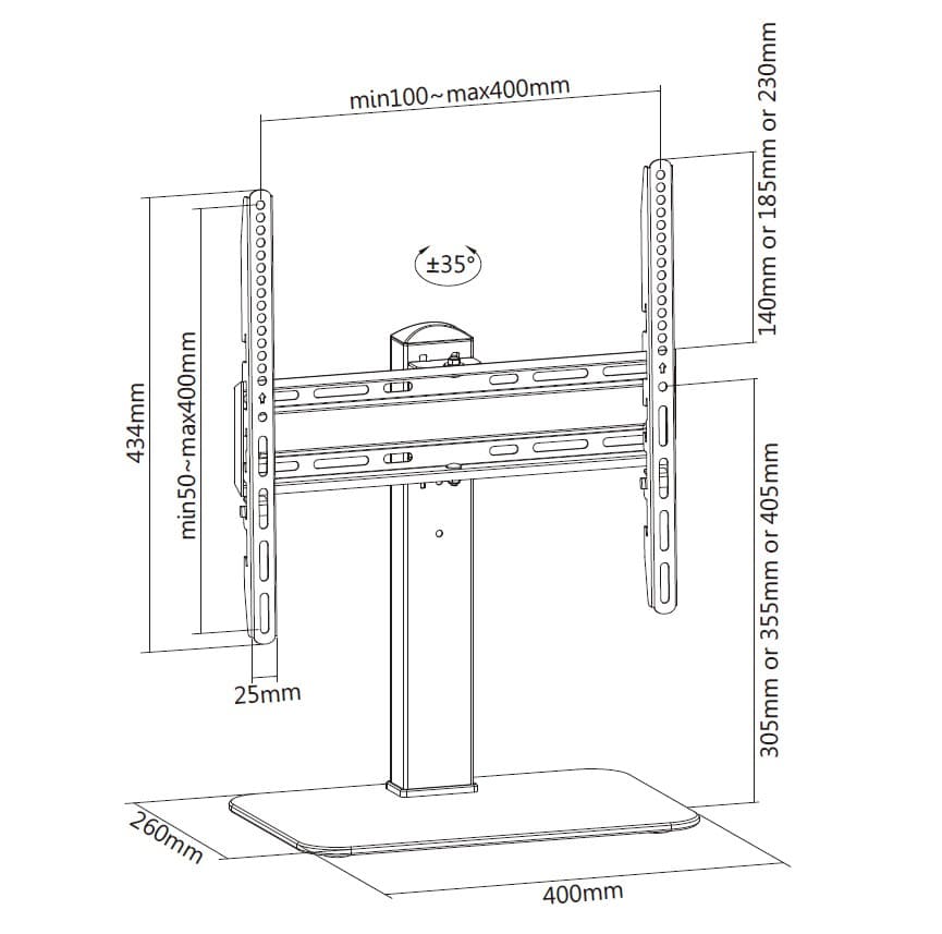 Equip Suportes de TV universais de 32"-55”, miniatura 9