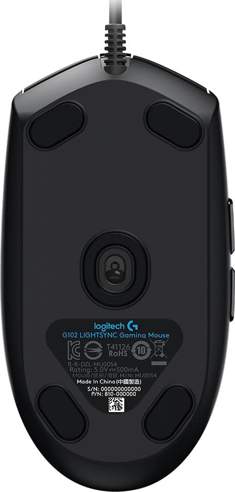 Logitech Gaming Mouse G102 LIGHTSYNC - Rato - para direita - óptico - 6 botões - com cabo - USB - preto, miniatura 4