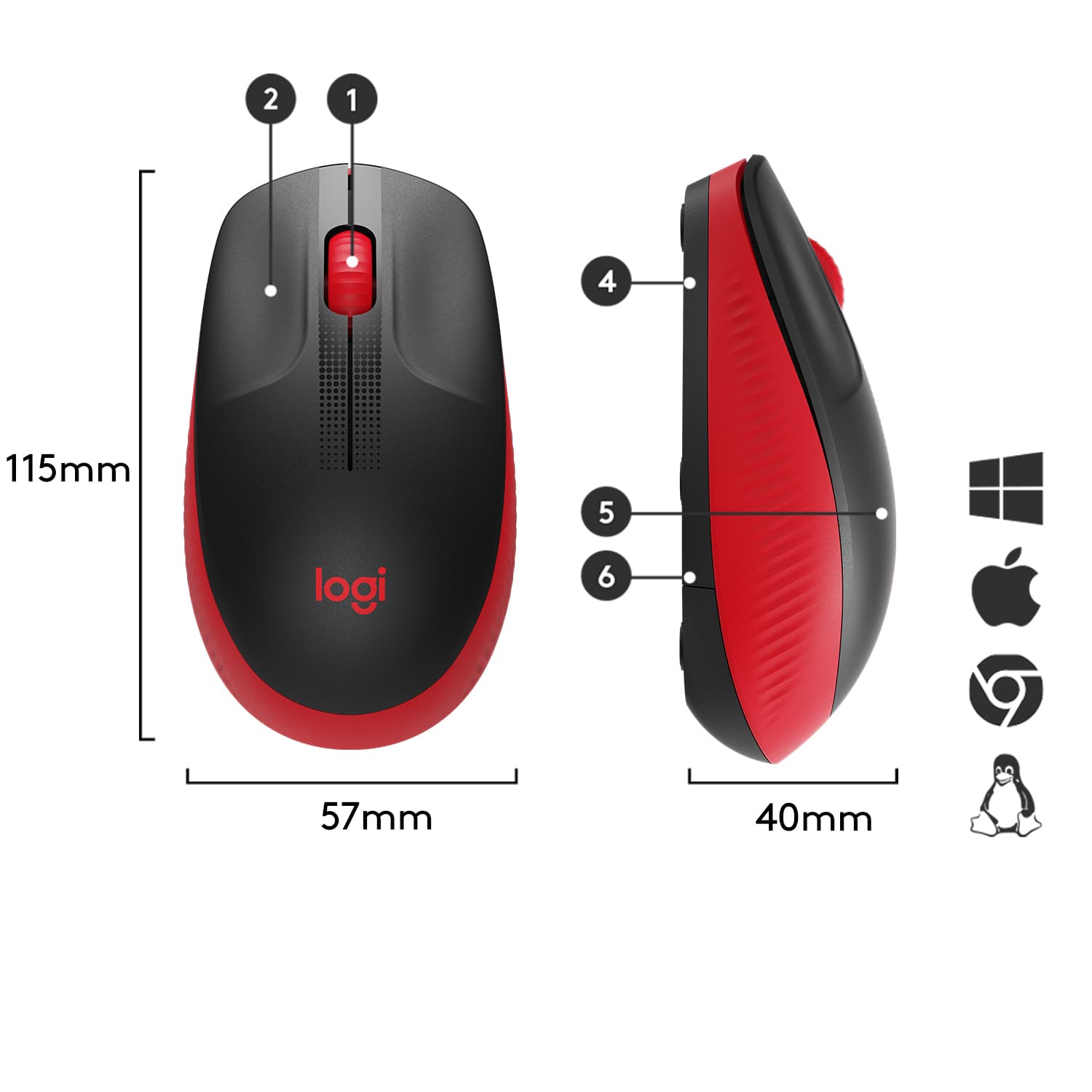 Logitech M190, miniatura 6