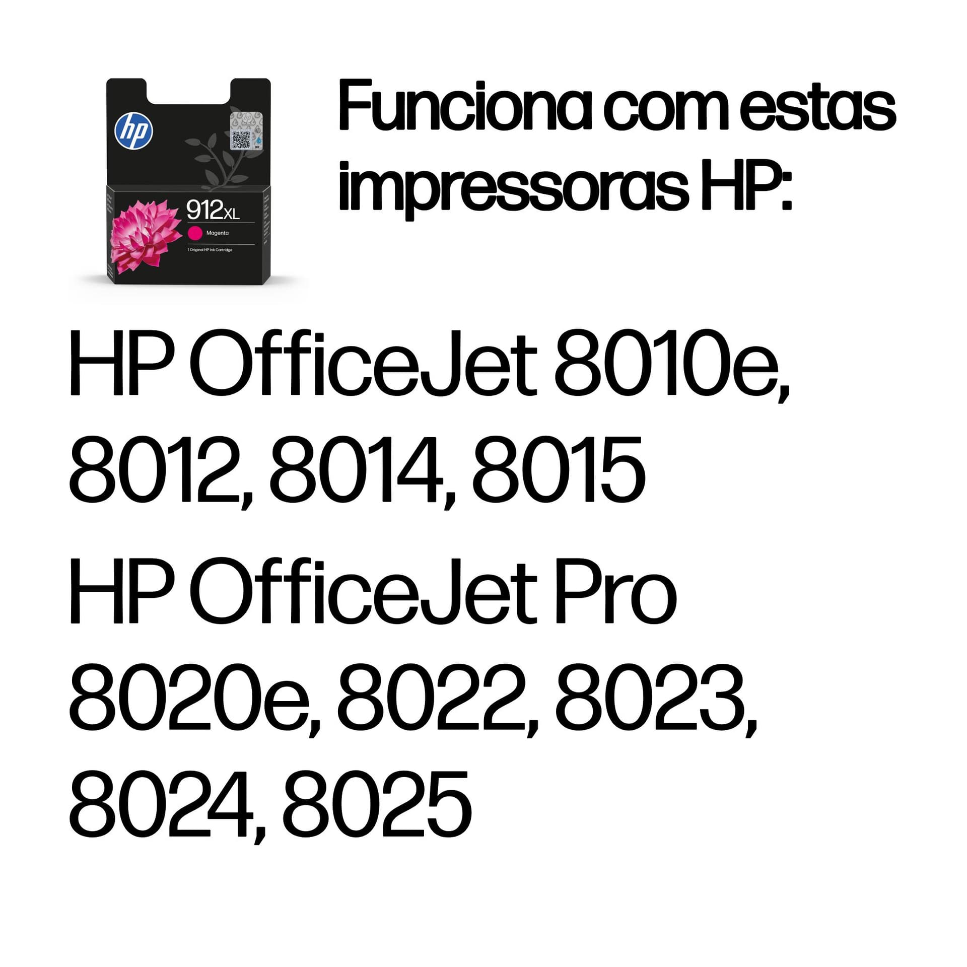 HP Tinteiro Original 912XL Magenta de elevado rendimento, miniatura 2