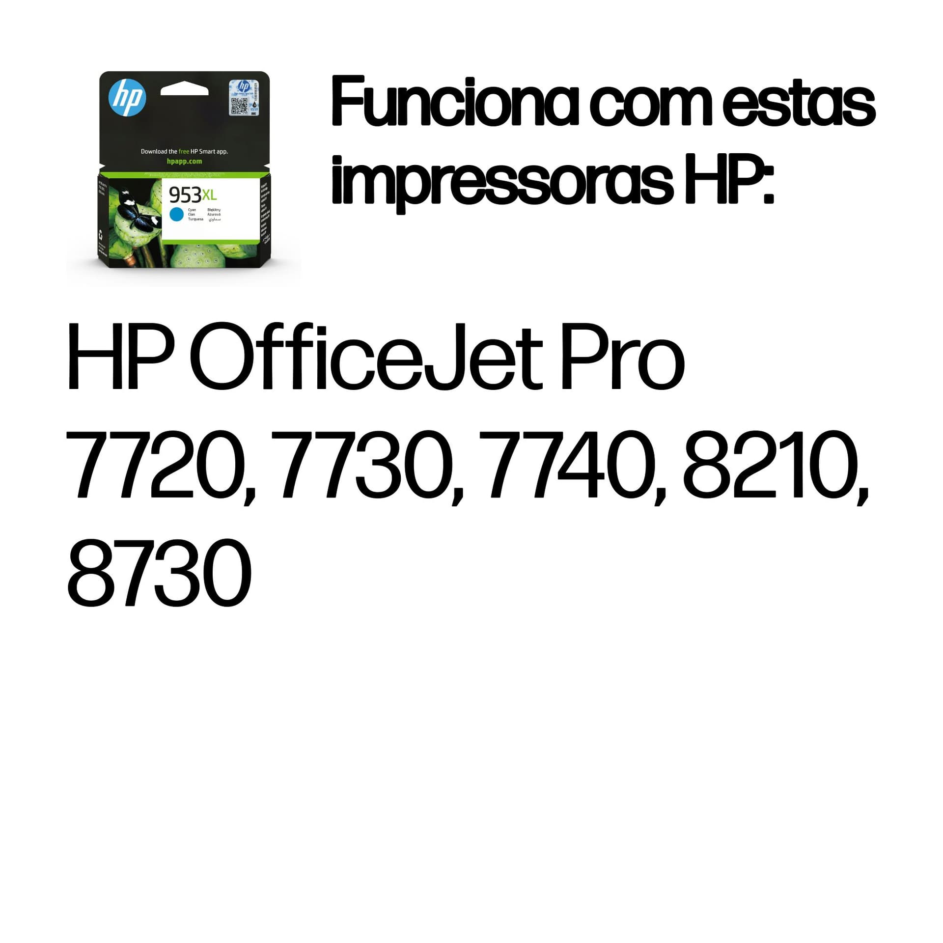 HP Tinteiro original 953XL Ciano de elevado rendimento, miniatura 2