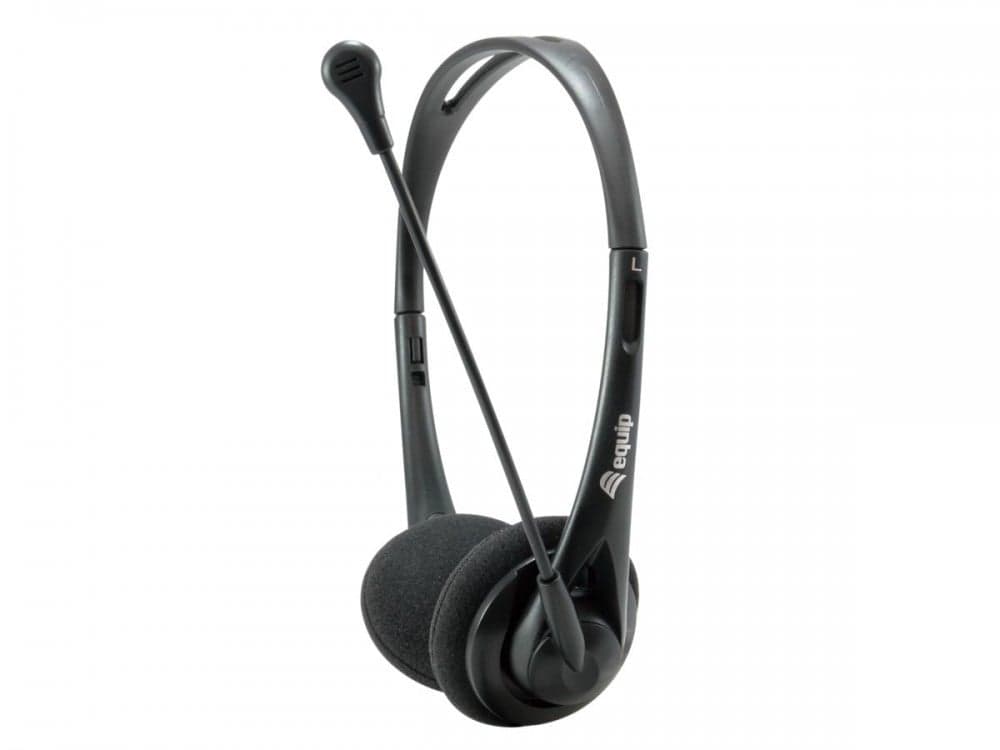 EQUIP LIFE HEADSET C/MICRO C/COMAN VOL 3.5"+ ADAP 2 JACKS #CAMPANHA#, miniatura 1