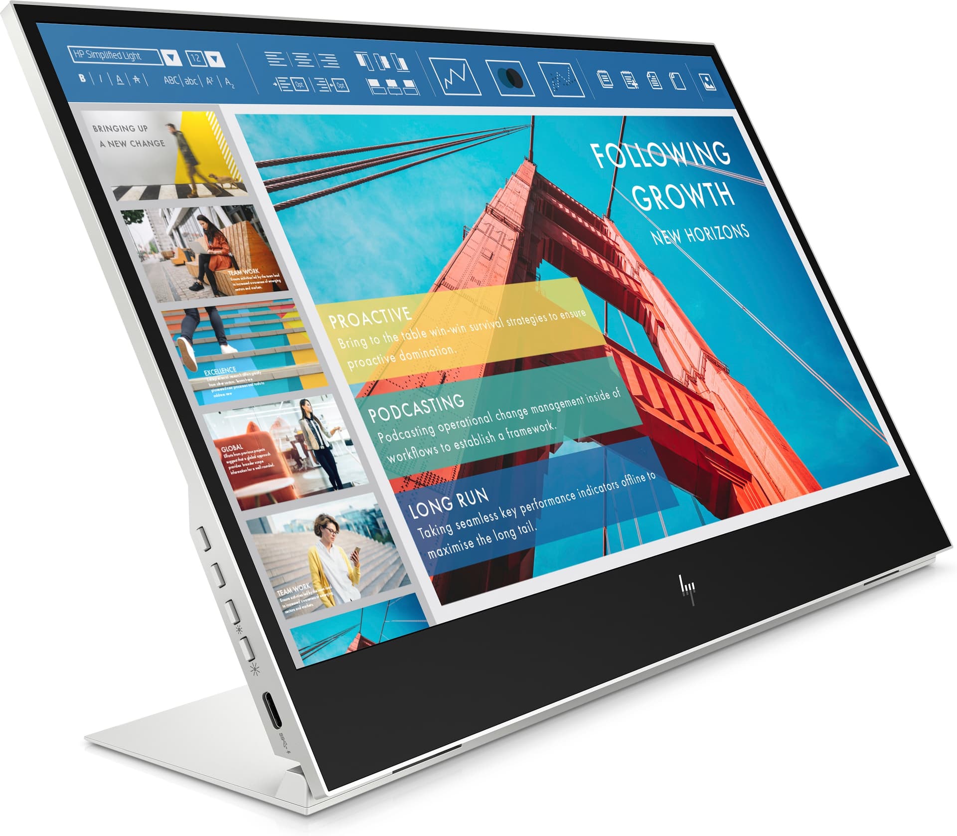 HP E-Series Monitor Portátil E14 G4, miniatura 3