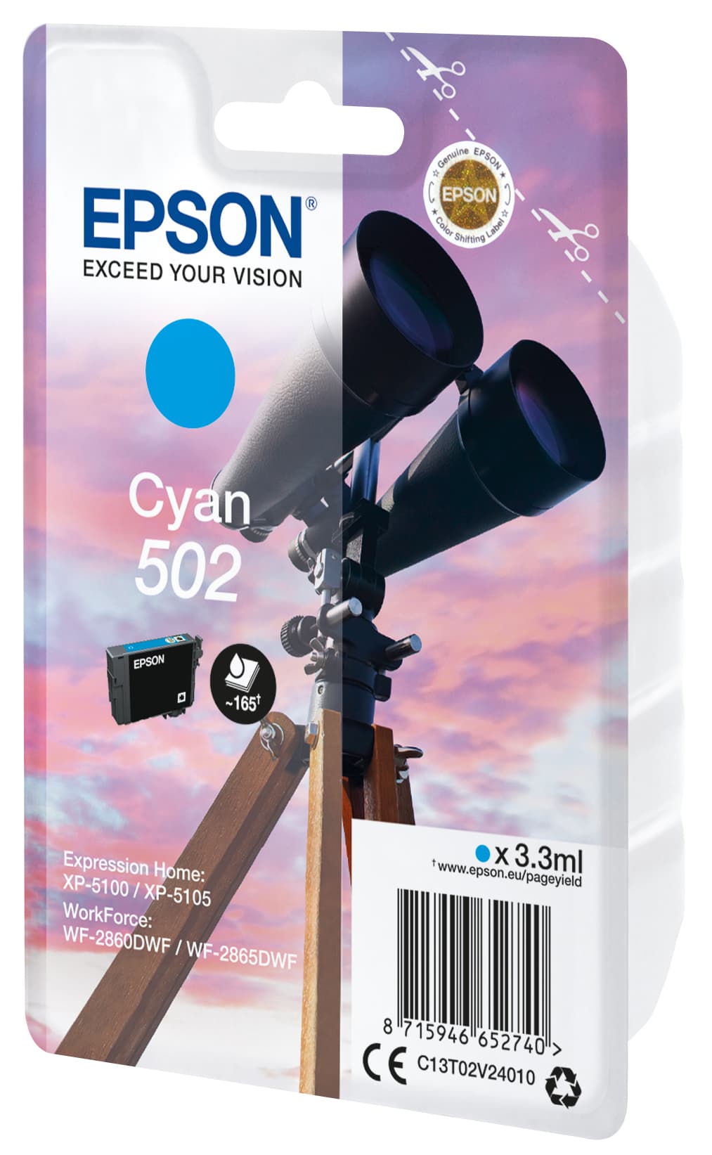 Epson Singlepack Cyan 502 Ink, miniatura 7