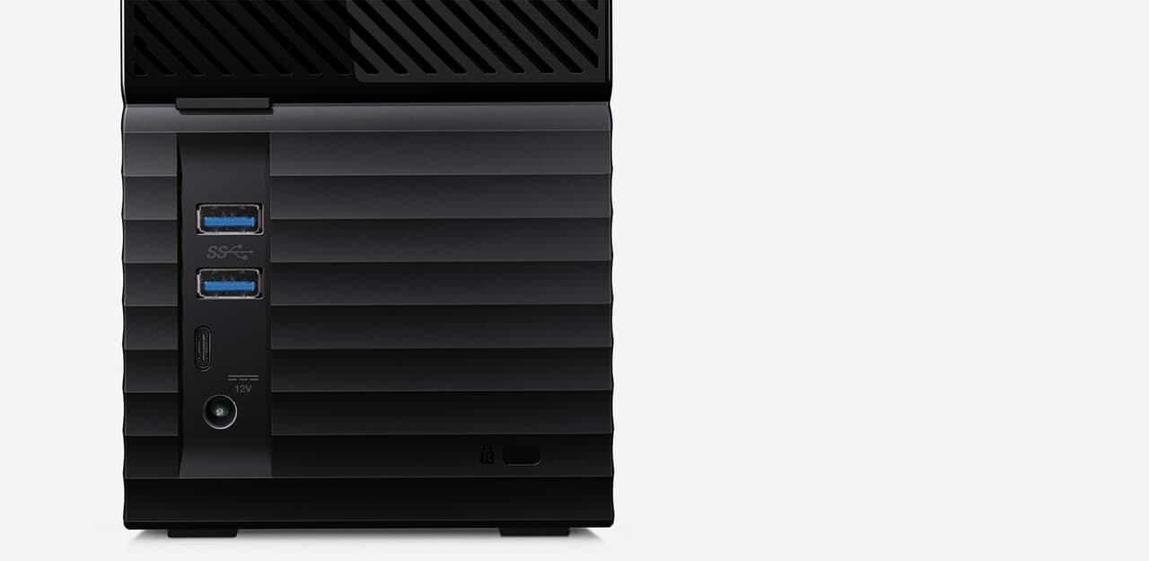 WD My Book Duo WDBFBE0360JBK - Matriz de disco rígido - 36 TB - 2 baias - HDD 18 TB x 2 - USB 3.1 Gen 1 (externo), miniatura 7
