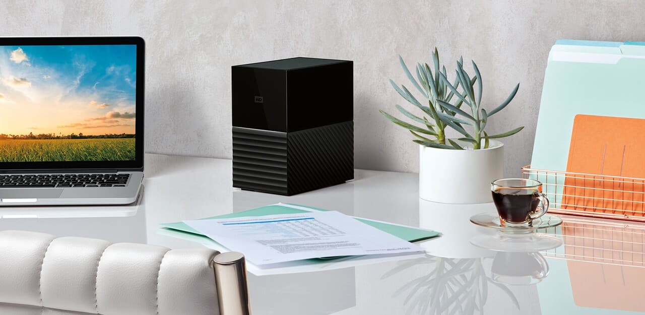 WD My Book Duo WDBFBE0360JBK - Matriz de disco rígido - 36 TB - 2 baias - HDD 18 TB x 2 - USB 3.1 Gen 1 (externo), miniatura 8