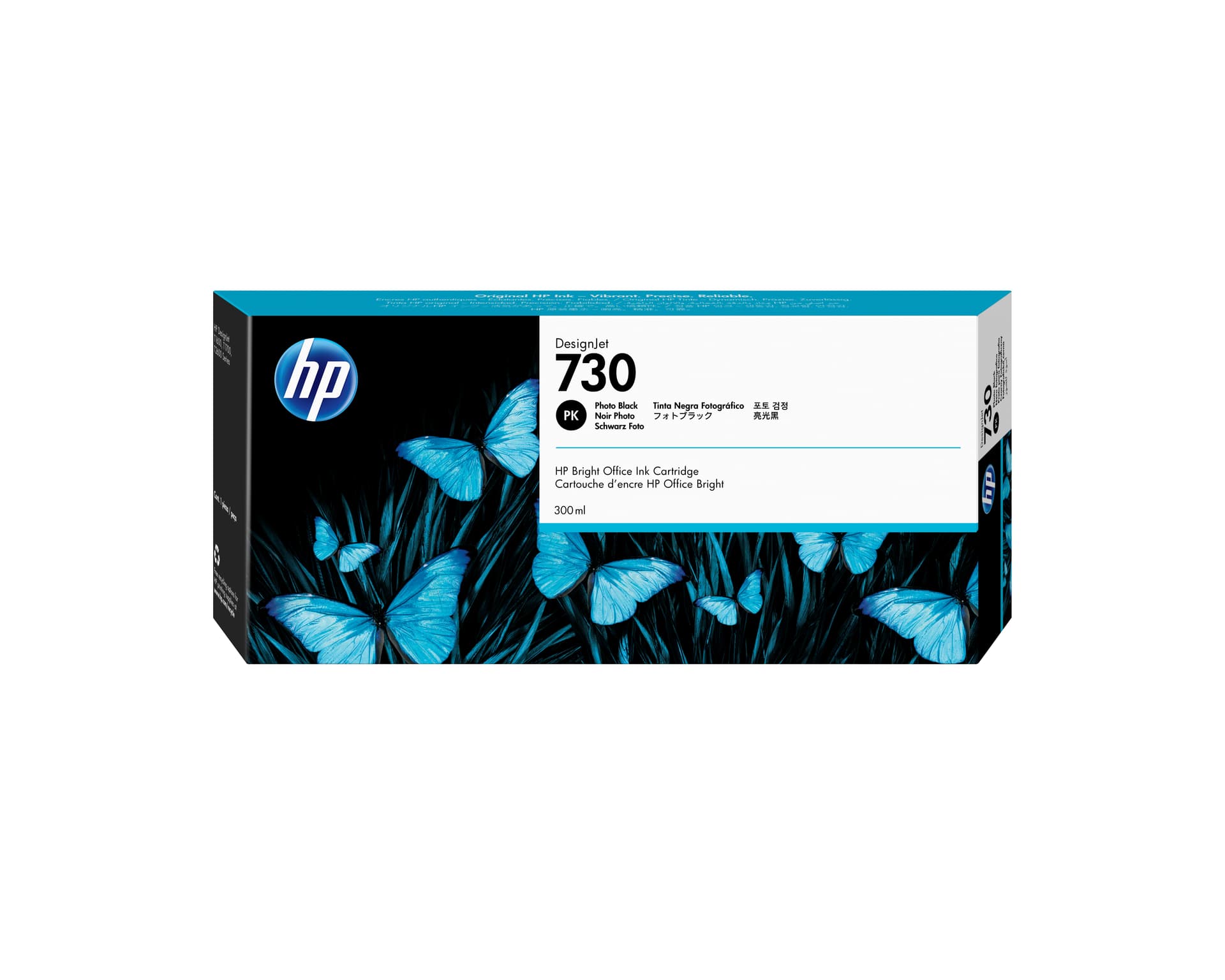 HP Tinteiro DesignJet 730 Preto Fotográfico (300 ml), miniatura 1