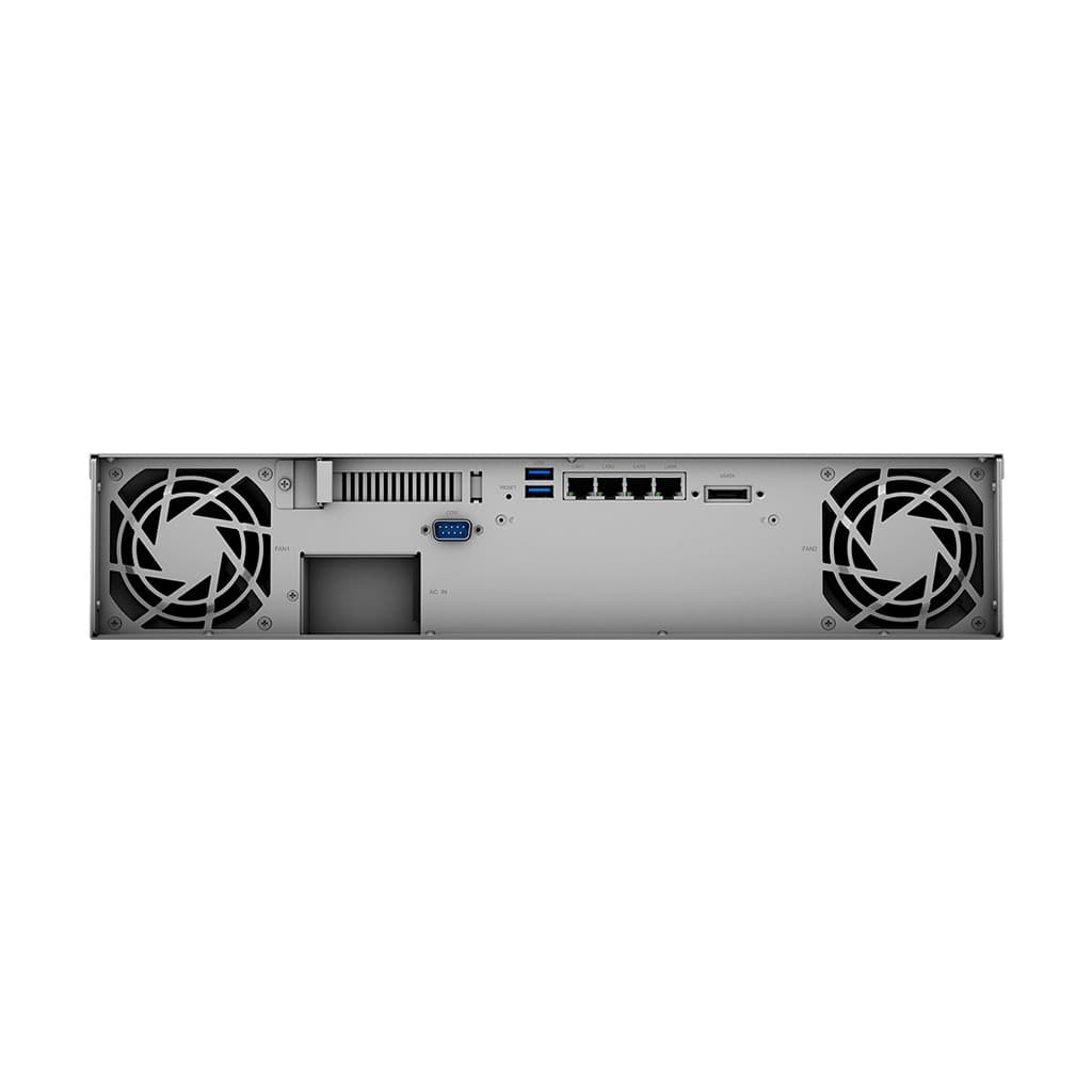 Synology RackStation RS1221+ - Servidor NAS - 8 baias - montável em bastidor - SATA 6Gb/s - RAID (expansão de disco rígido) 0, 1, 5, 6, 10, JBOD - RAM 4 GB - Gigabit Ethernet - iSCSI assistência - 2U, miniatura 4