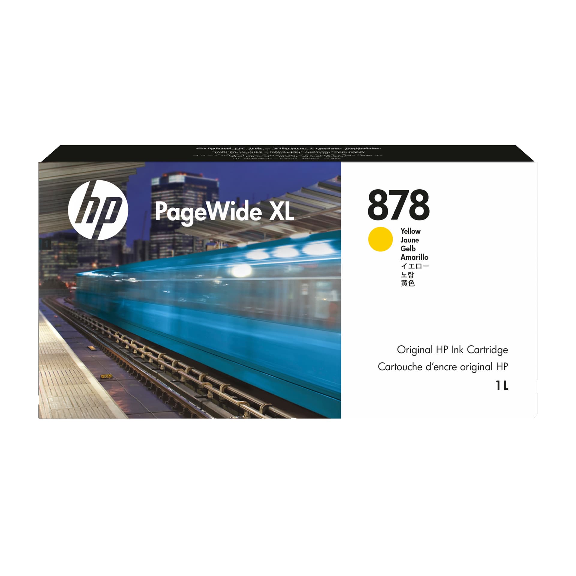 HP Tinteiro PageWide XL 878 Amarelo (1 L), miniatura 1