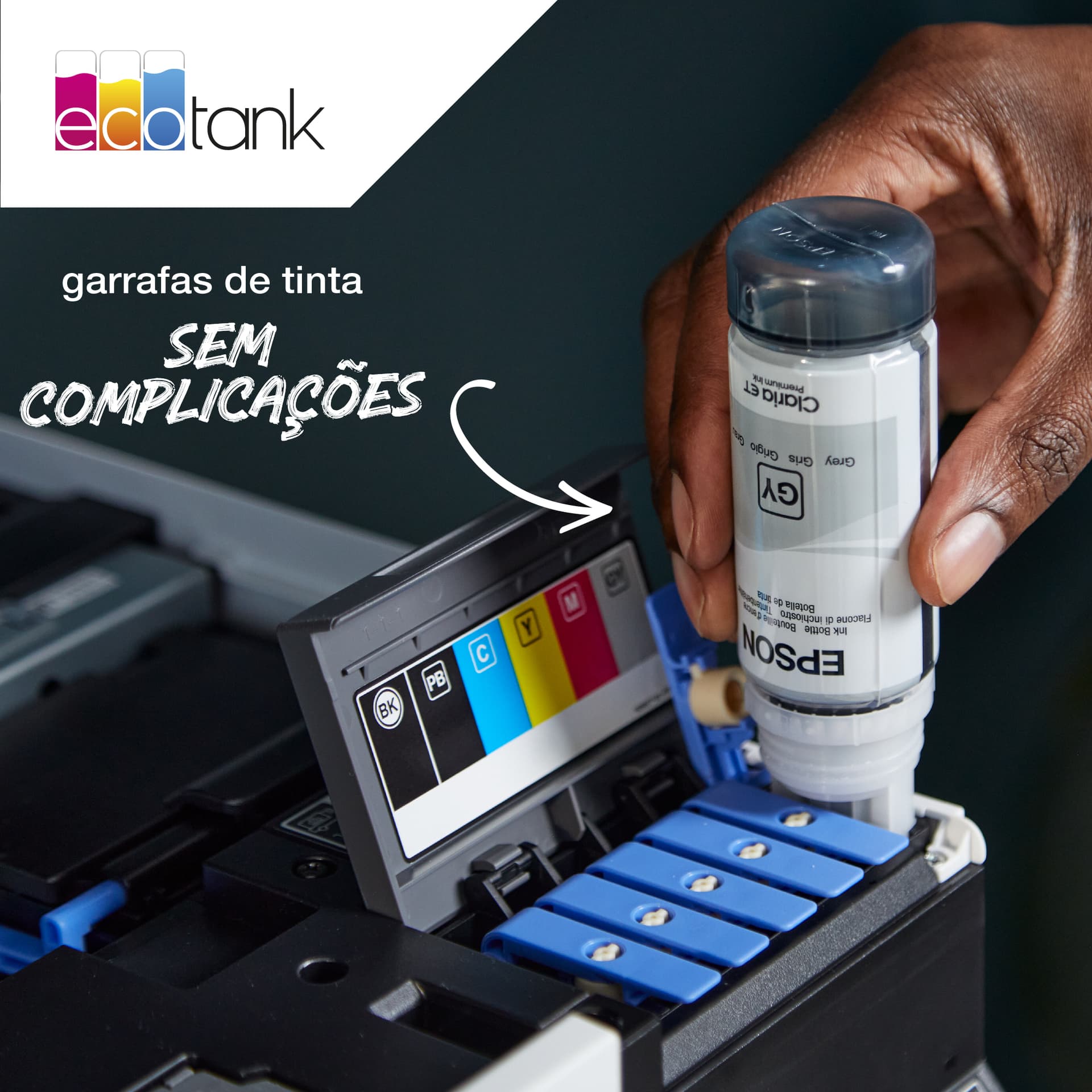 Epson 114 EcoTank Cyan ink bottle, miniatura 4