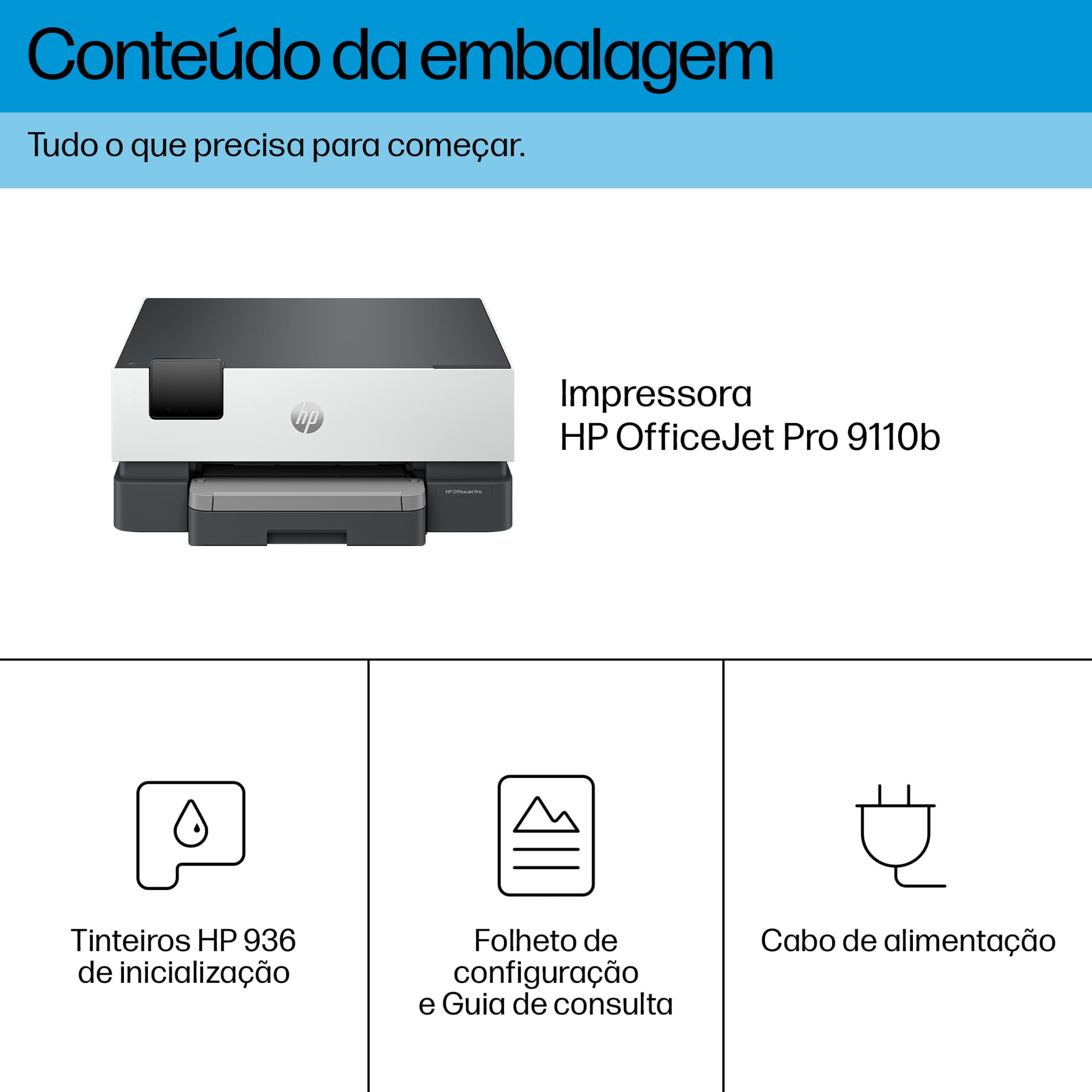 HP OfficeJet Pro 9110b Sem fios Cor Impressora, Impressão frente e verso, miniatura 4