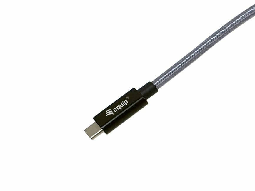 Equip 128423 Cabo de ficha USB 3.2 Gen 2x2 C para C U, 3,0 m, preto, M/M, PD240W, 4K/60Hz, 20Gbps, miniatura 3