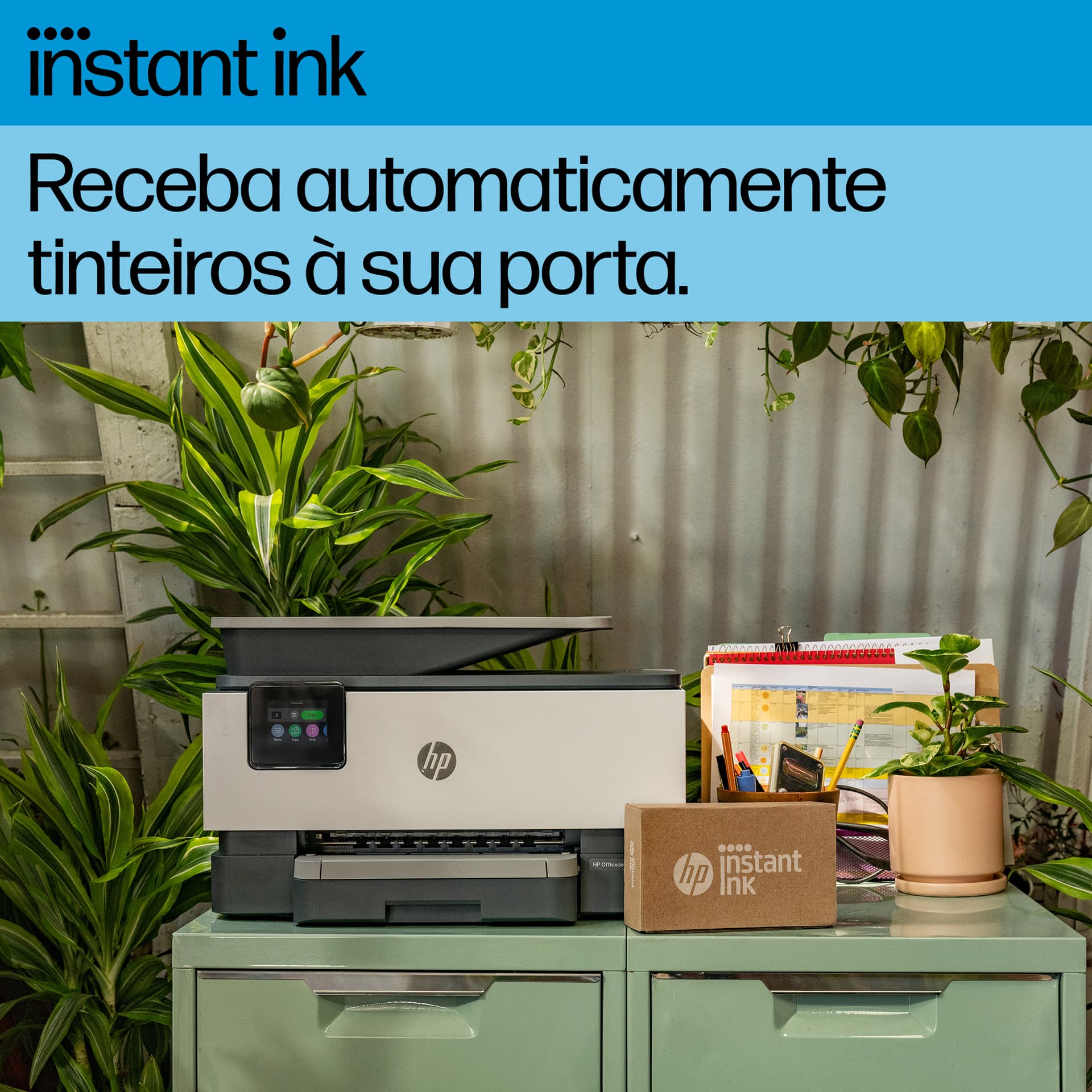 HP OfficeJet Pro 9122e Sem fios All-in-One Cor Impressora, Instant Ink; Impressão frente e verso, miniatura 7