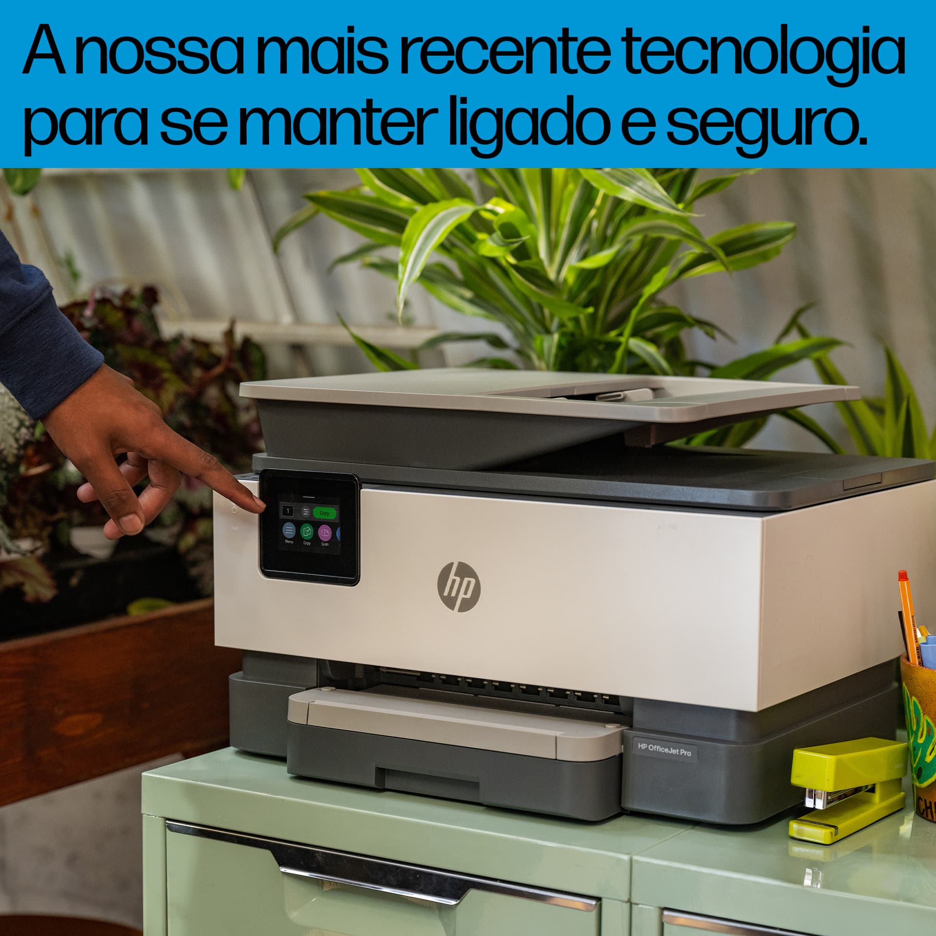 HP OfficeJet Pro 9122e Sem fios All-in-One Cor Impressora, Instant Ink; Impressão frente e verso, miniatura 9