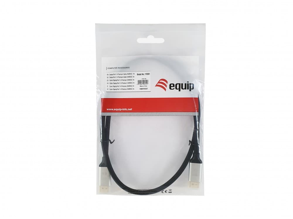 EQUIP CABO DISPLAYPORT 1.4 PREMIUM M/M 2.0M, miniatura 3