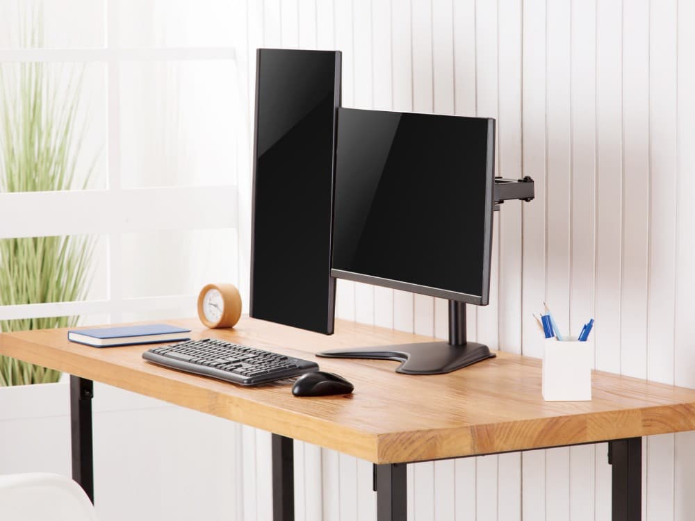 EQUIP ERGO SUPORTE SECRETARIA 2 MONITORES 17" 32" ROTACAO 360º 650123, miniatura 5
