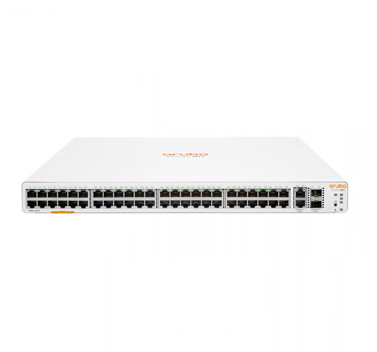 HPE Networking Instant On 1960 48G 2XGT 2SFP+ Switch - Interruptor - L2+ - inteligente - 48 x 10/100/1000 + 2 x 10 Gigabit SFP+ + 2 x 10 Gigabit Ethernet - desktop, montável em trilho, miniatura 1