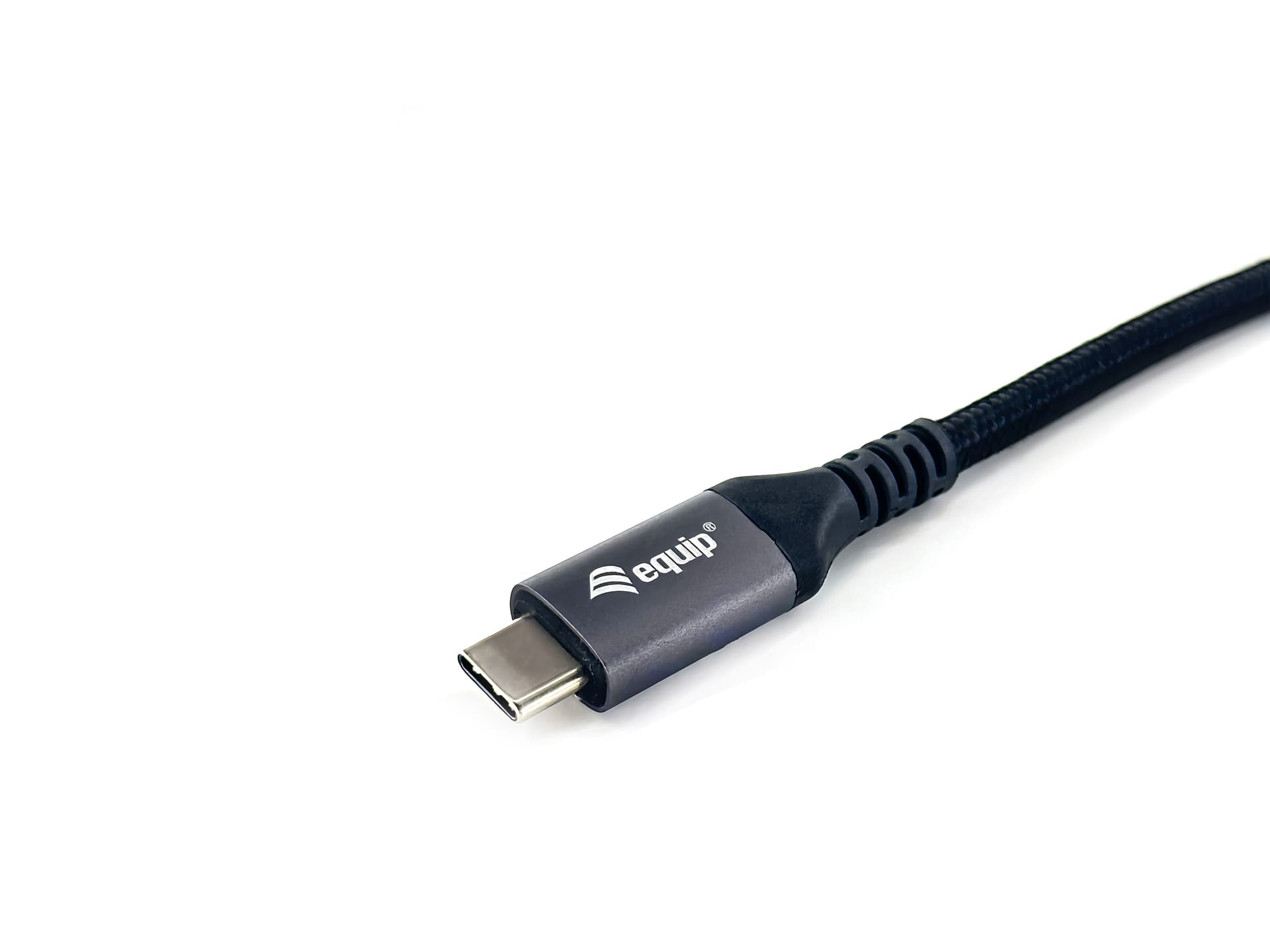 Equip 128381 Cabo USB 4 Gen 3 C para C, M/M, 1,2 m, PD3.1 240W, 8K/60Hz, 40Gbps, preto, miniatura 4