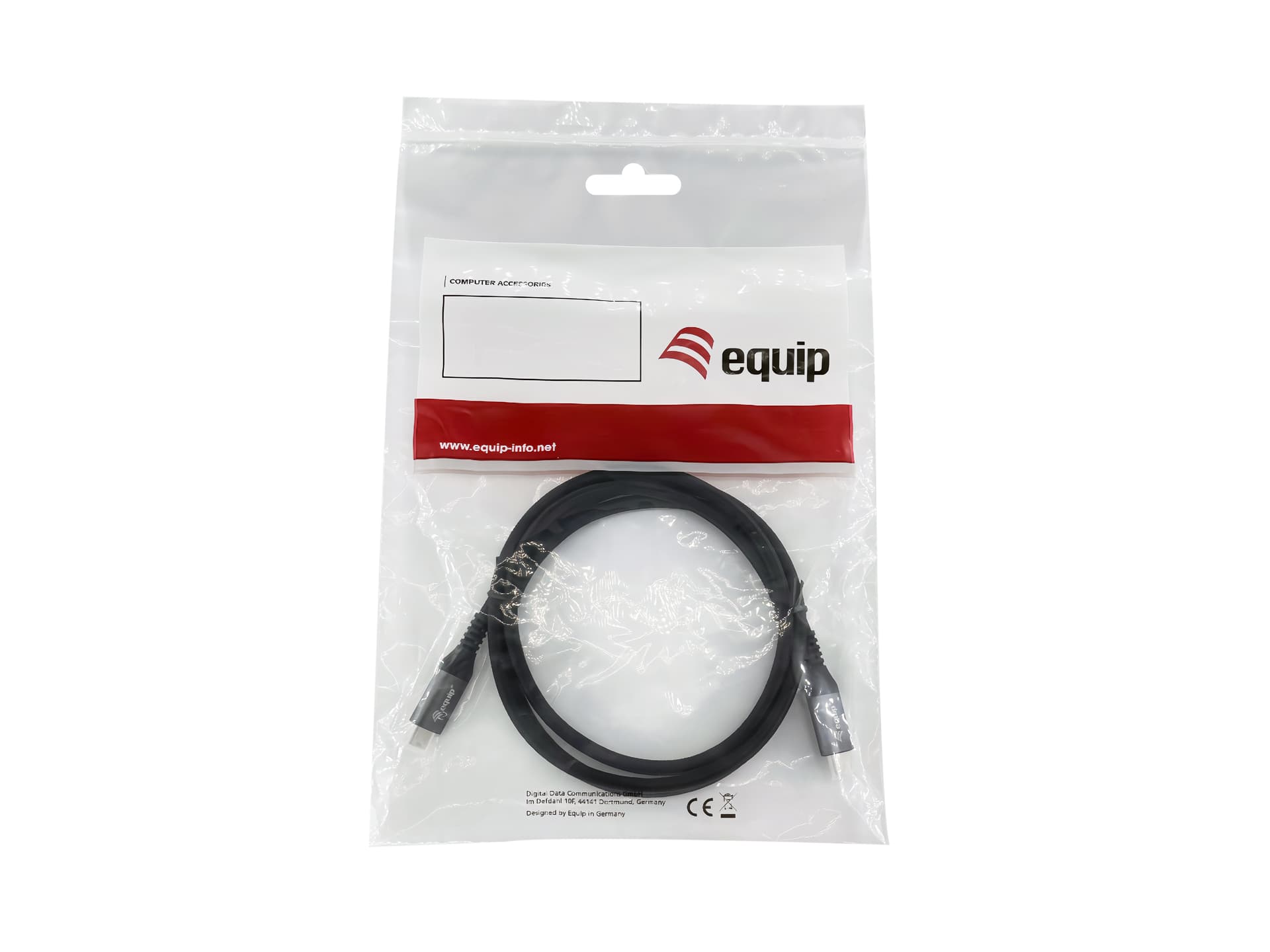 Equip 128381 Cabo USB 4 Gen 3 C para C, M/M, 1,2 m, PD3.1 240W, 8K/60Hz, 40Gbps, preto, miniatura 5