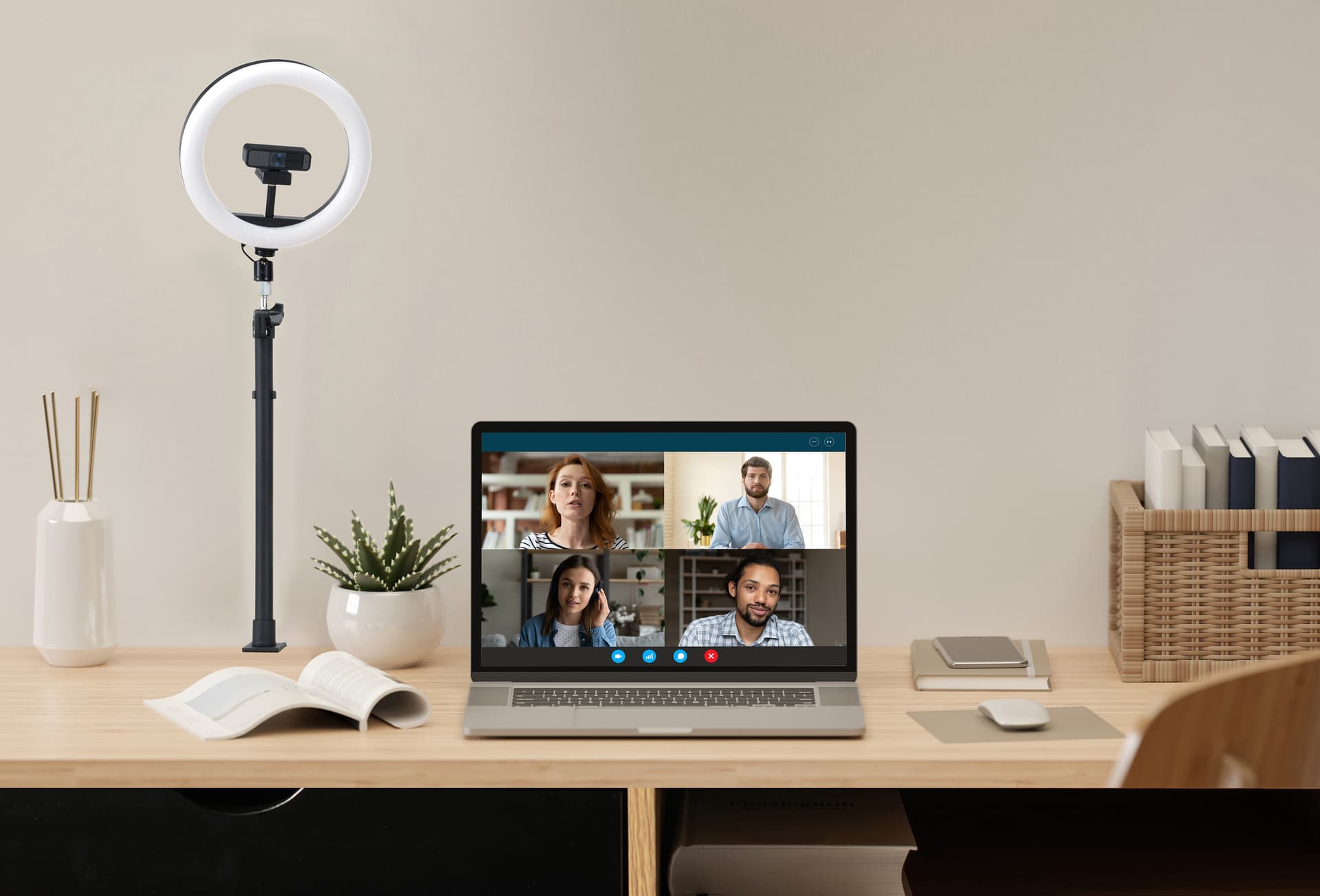 Kensington A1000 Suporte em C de secretária para microfones, webcams e sistemas de iluminação, miniatura 10