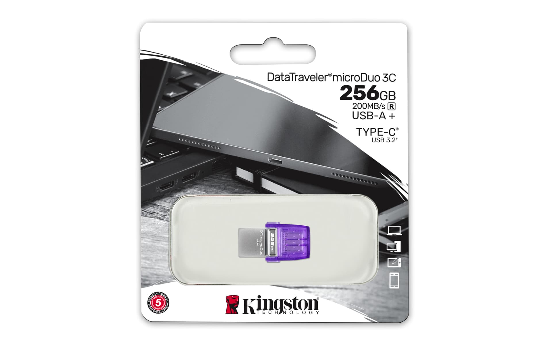 Kingston Technology DataTraveler microDuo 3C, miniatura 5