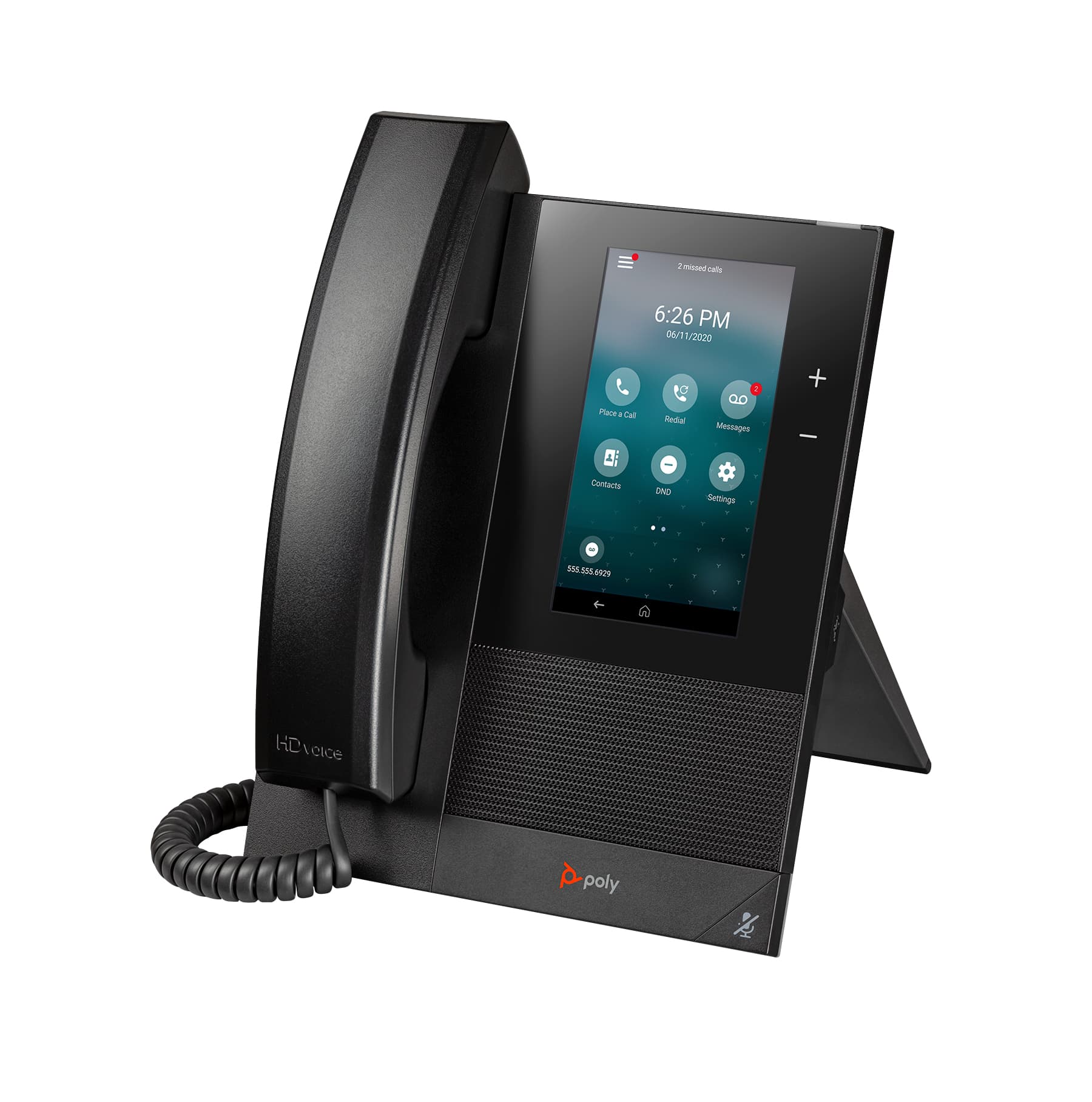 HP Poly Telefone Multimédia Empresarial Poly CCX 400 com Open SIP e PoE, miniatura 2