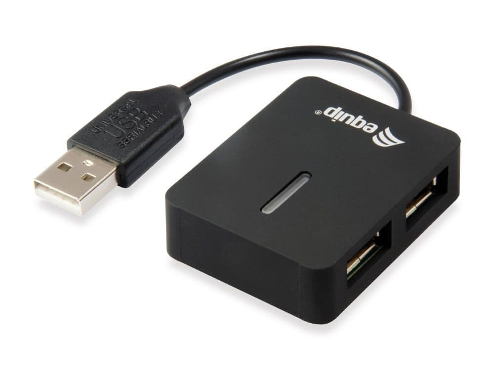 EQUIP LIFE HUB 4 PORTS USB 2.0 BLACK #CAMPANHA#, miniatura 1