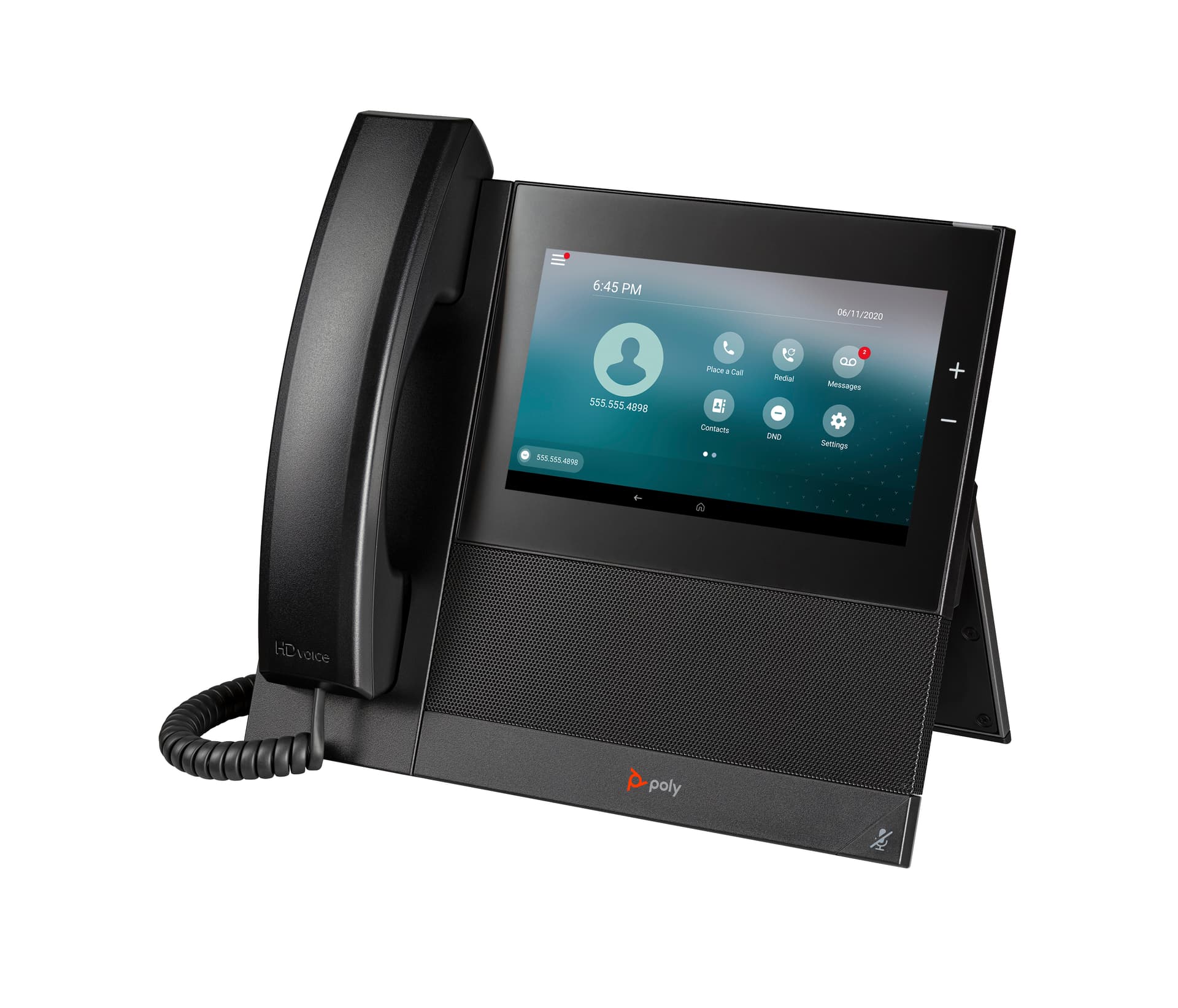 HP Poly Telefone Multimédia Empresarial Poly CCX 600 com Open SIP e PoE, miniatura 4