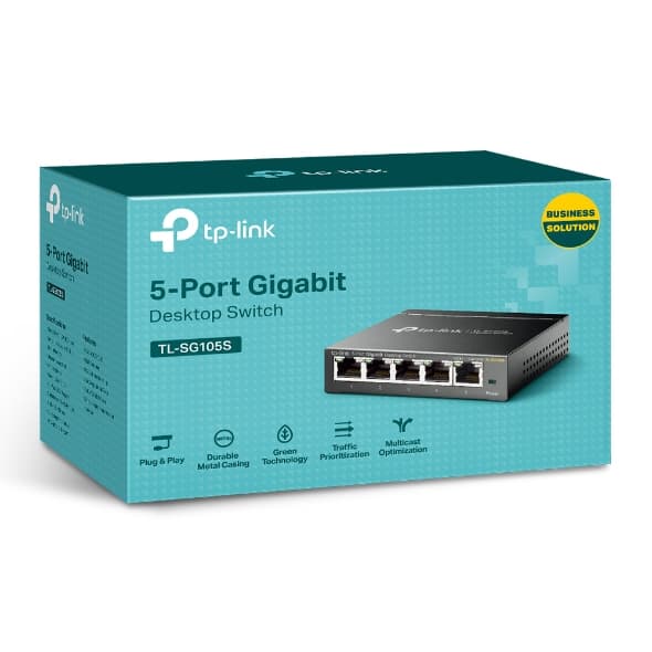 TP-LINK SWITCH DESKTOP 5PORT 10/100/1000MBPS, miniatura 2