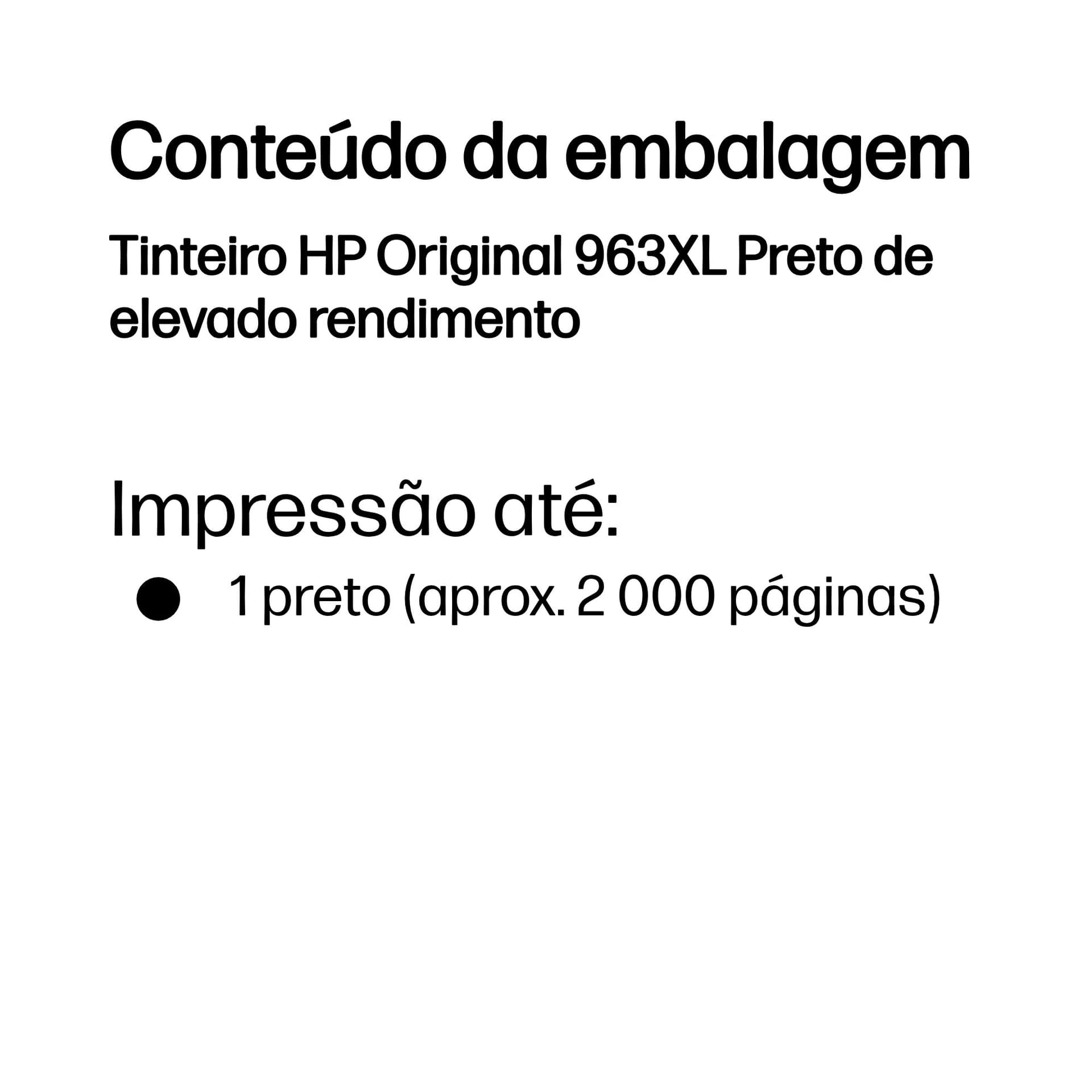 HP Tinteiro Original 963XL Preto de elevado rendimento, miniatura 3
