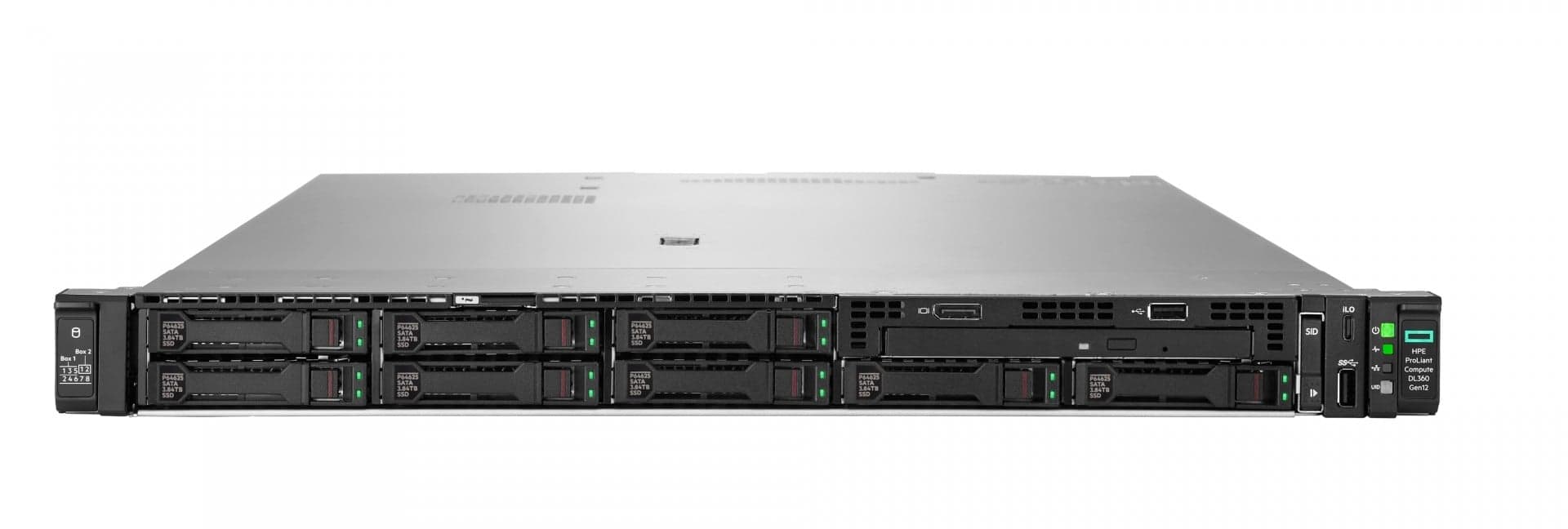 HPE ProLiant Compute DL360 Gen12 - Servidor - montável em bastidor 1U - 1 x Xeon 6505P / até 4.1 GHz - RAM 64 GB - hot-swap (permuta) 2.5" compartimento(s) - HDD 2 x 2.4 TB - sem SO - monitor: nenhum, miniatura 4