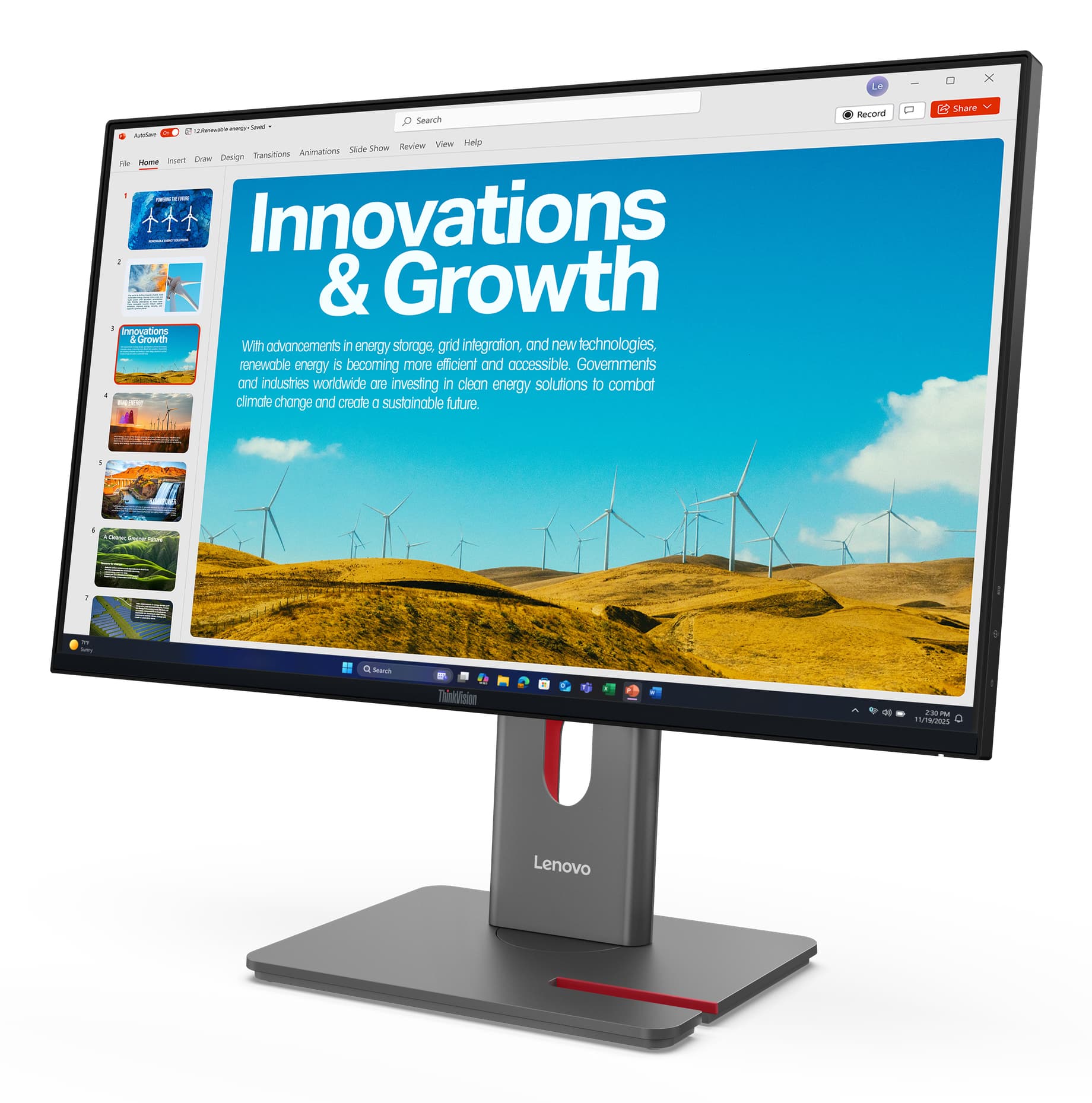 Lenovo ThinkVision P24QD-40 Monitor, miniatura 11
