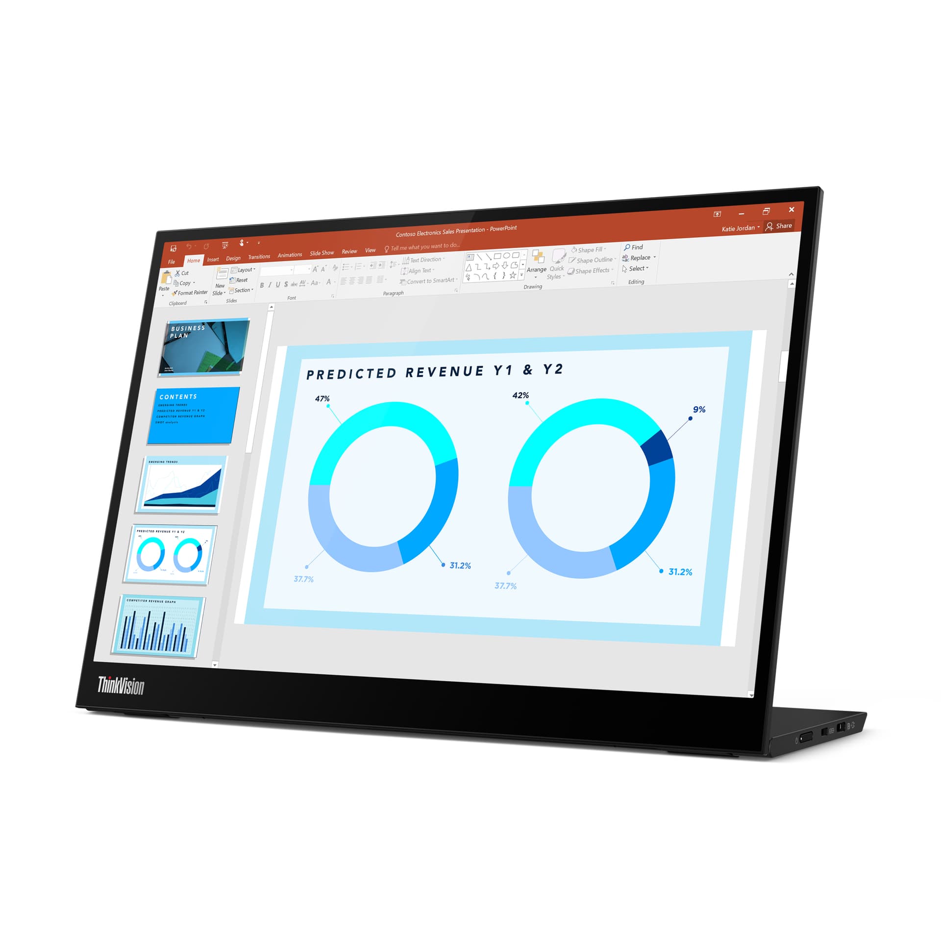 Lenovo ThinkVision M14d Monitor, miniatura 5
