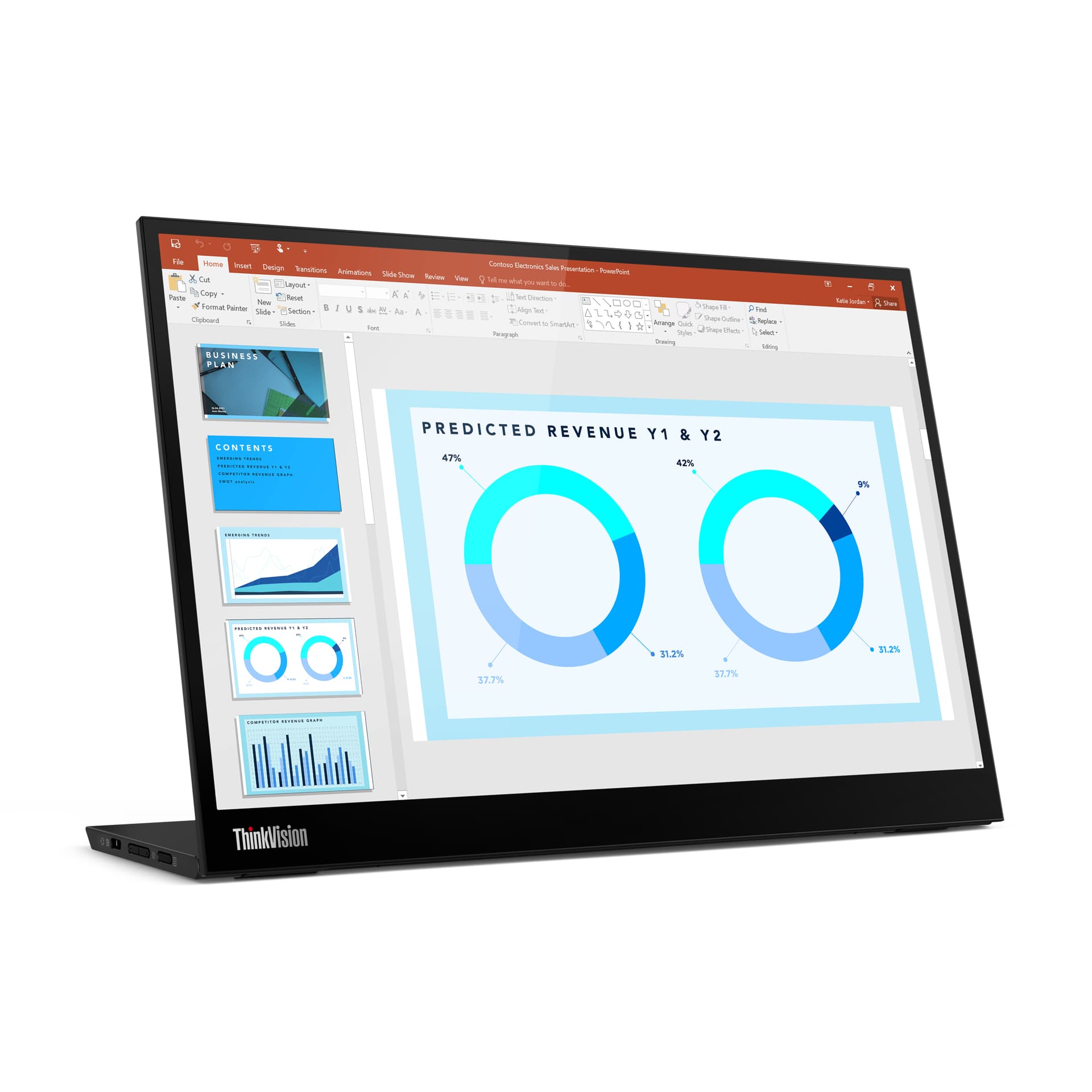 Lenovo ThinkVision M14d Monitor, miniatura 6