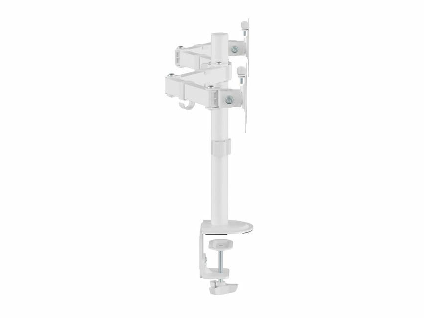 Equip Suporte de montagem de secretária para monitor duplo articulado de 17“-32”, branco, miniatura 2