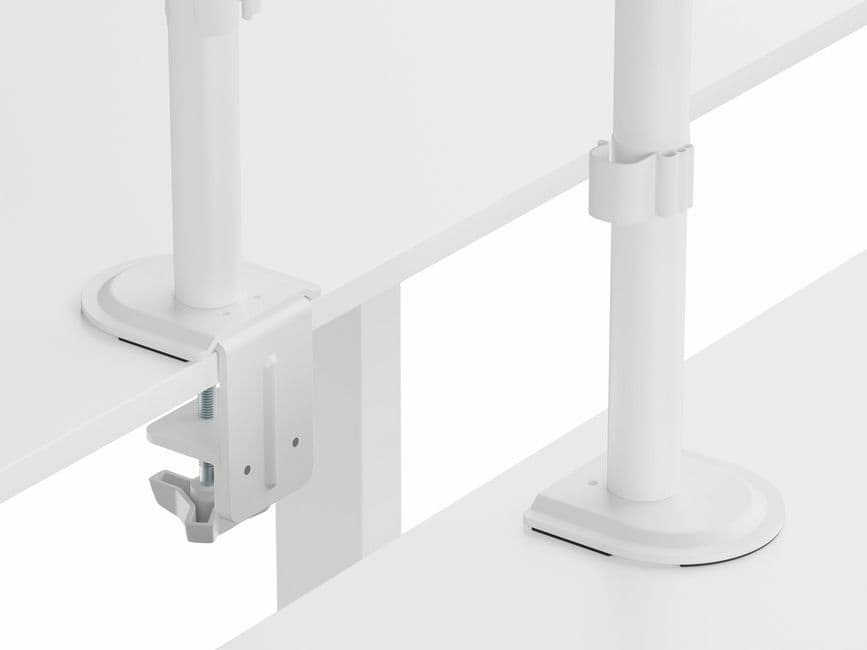Equip Suporte de montagem de secretária para monitor duplo articulado de 17“-32”, branco, miniatura 3